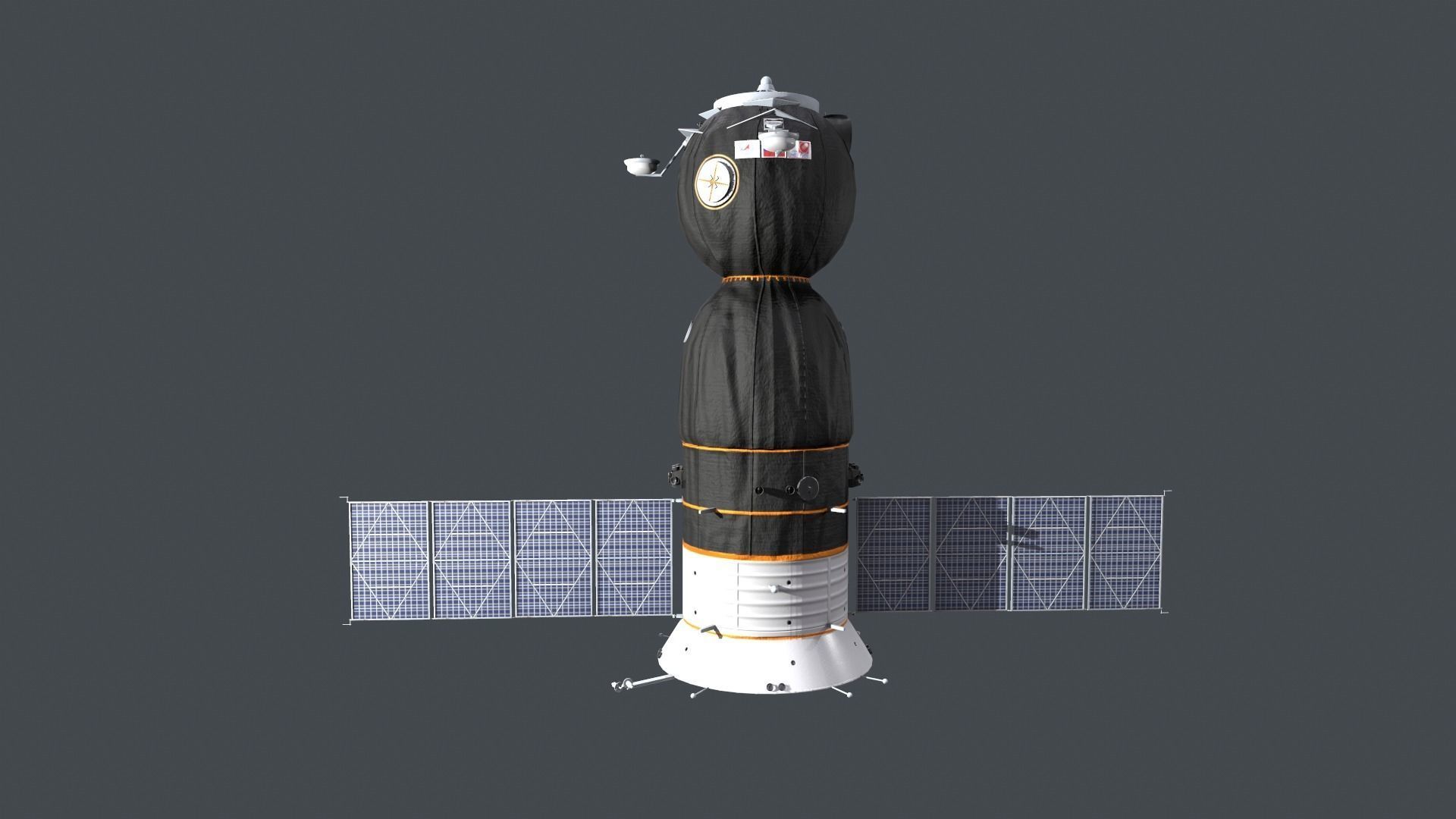 3D Soyuz Spacecraft model Low-poly 3D model_2