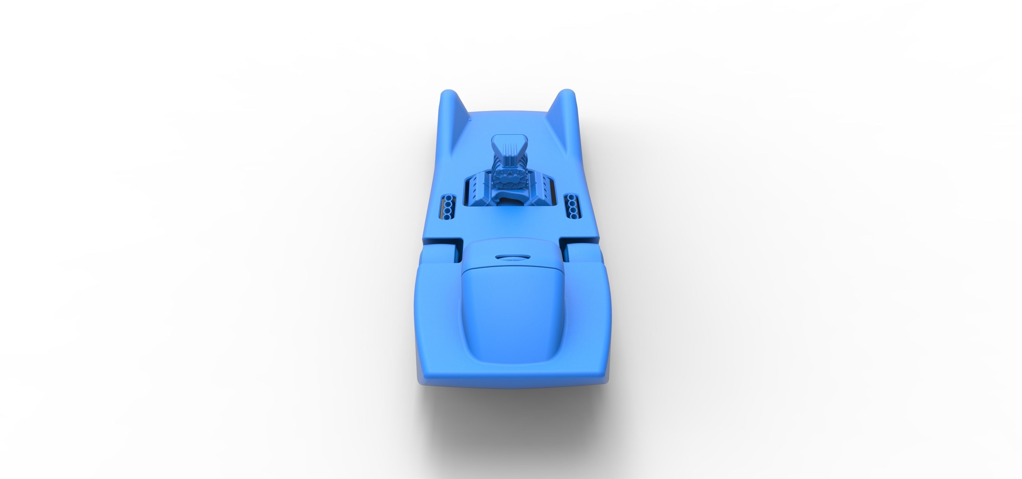 Front engine old school dragster with shell V6 Scale 1 to 25 3D print model_29