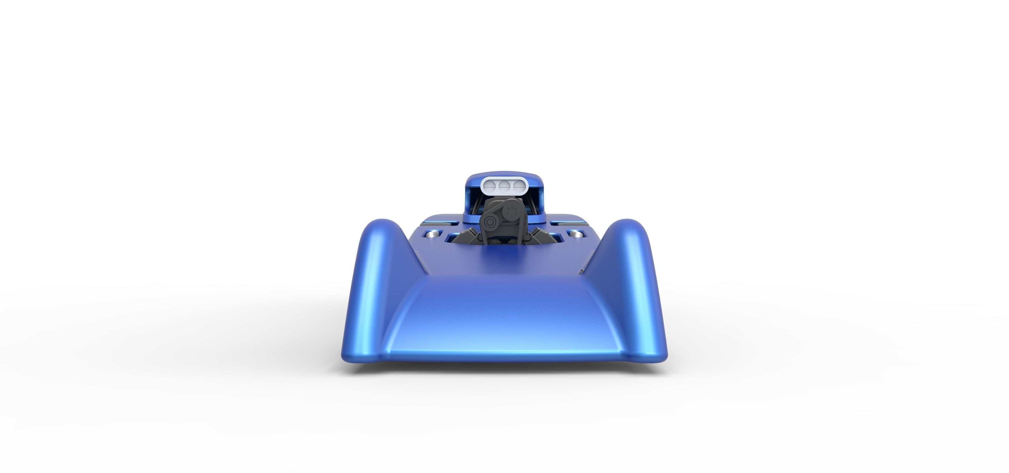 Front engine old school dragster with shell V6 Scale 1 to 25 3D print model_8