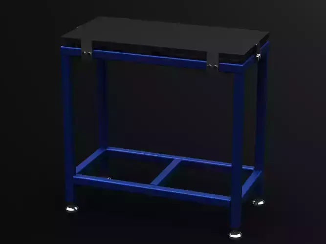 Precision Surface Plates with Stand 3D model