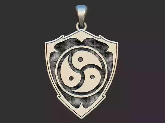 Tomoe Shield Pendant