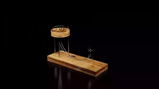Metal Ball Infinite Loop Mechanism 3D model