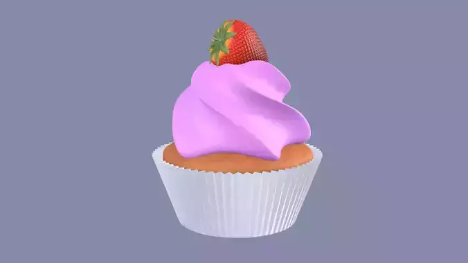 Strawberry Cream Cupcake Pink