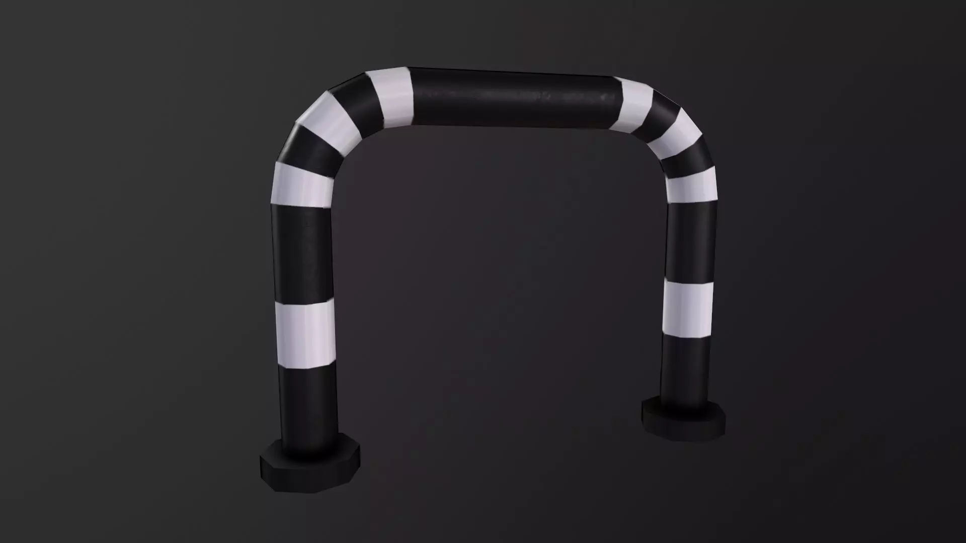 Barrier 3D Model Low-poly 3D model_0