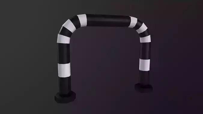 Barrier 3D Model Low-poly 3D model