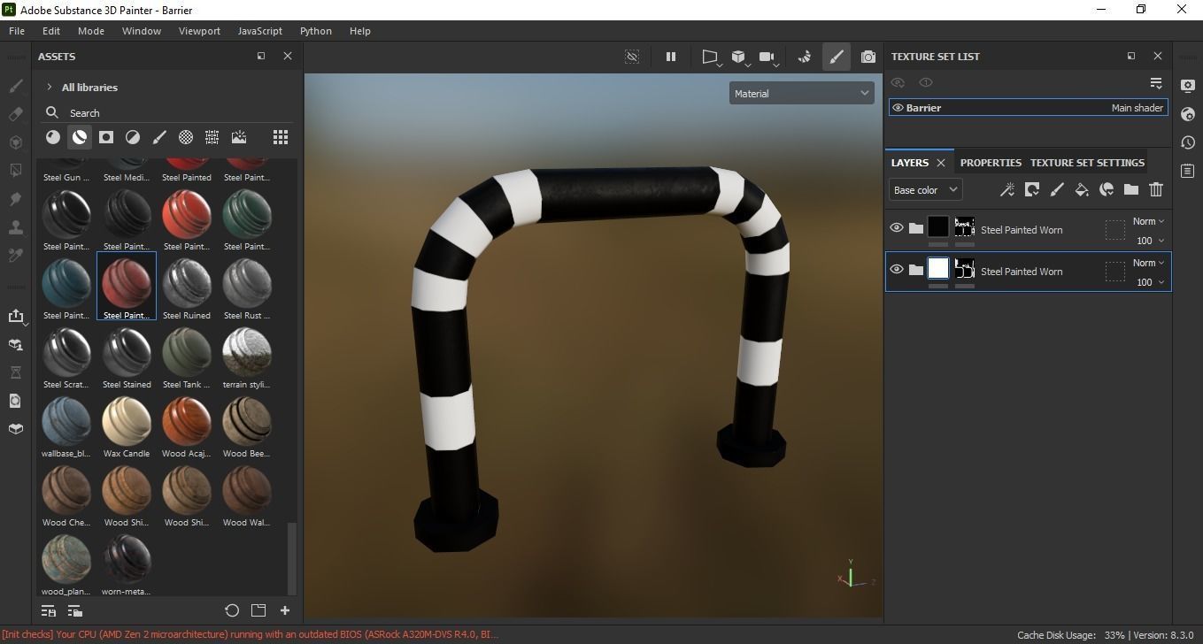 Barrier 3D Model Low-poly 3D model_6