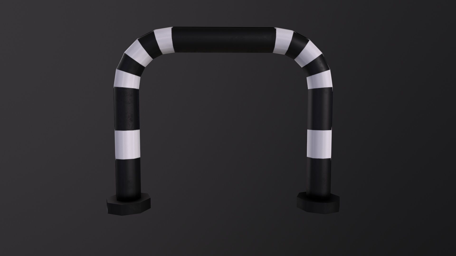 Barrier 3D Model Low-poly 3D model_2