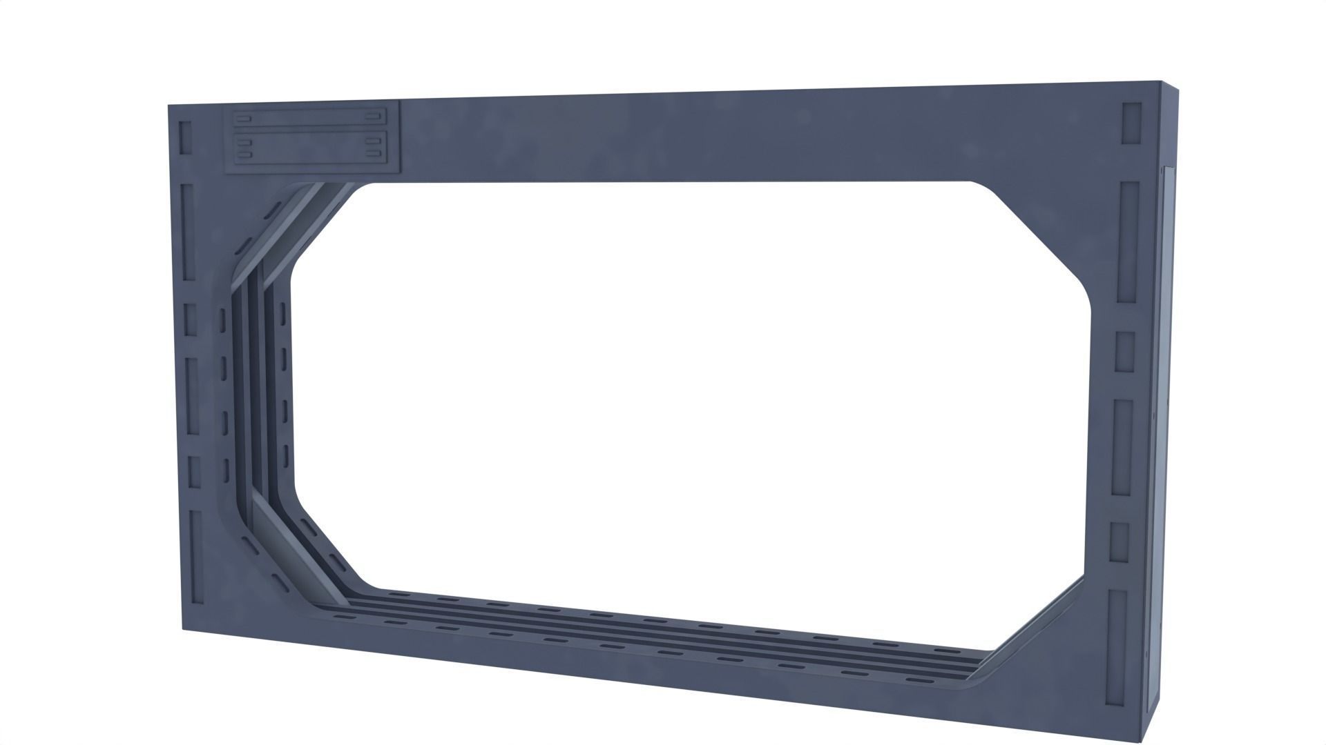 Death Star Blast Door large - 1-6 scale Hottoys 3D print model_17