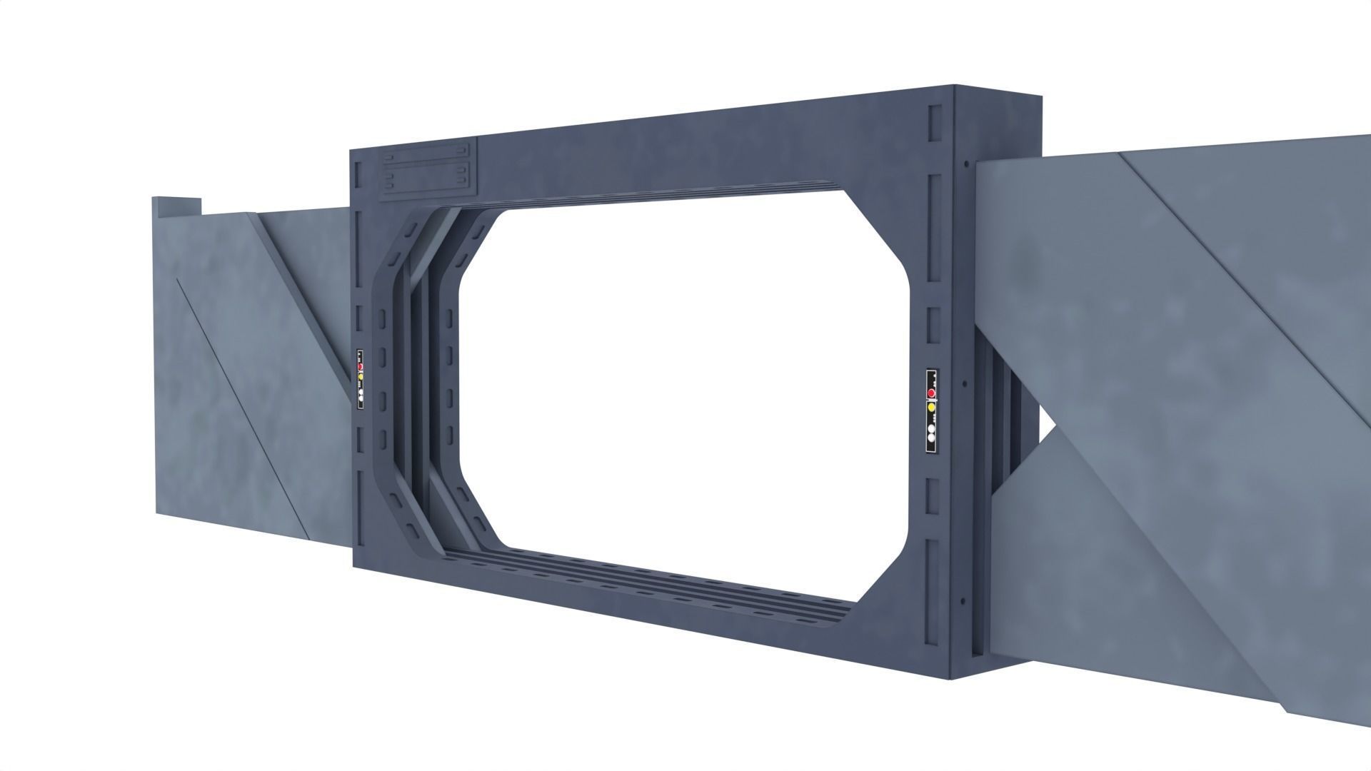 Death Star Blast Door large - 1-6 scale Hottoys 3D print model_10