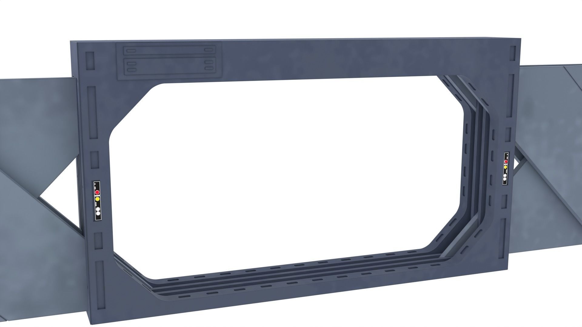 Death Star Blast Door large - 1-6 scale Hottoys 3D print model_7