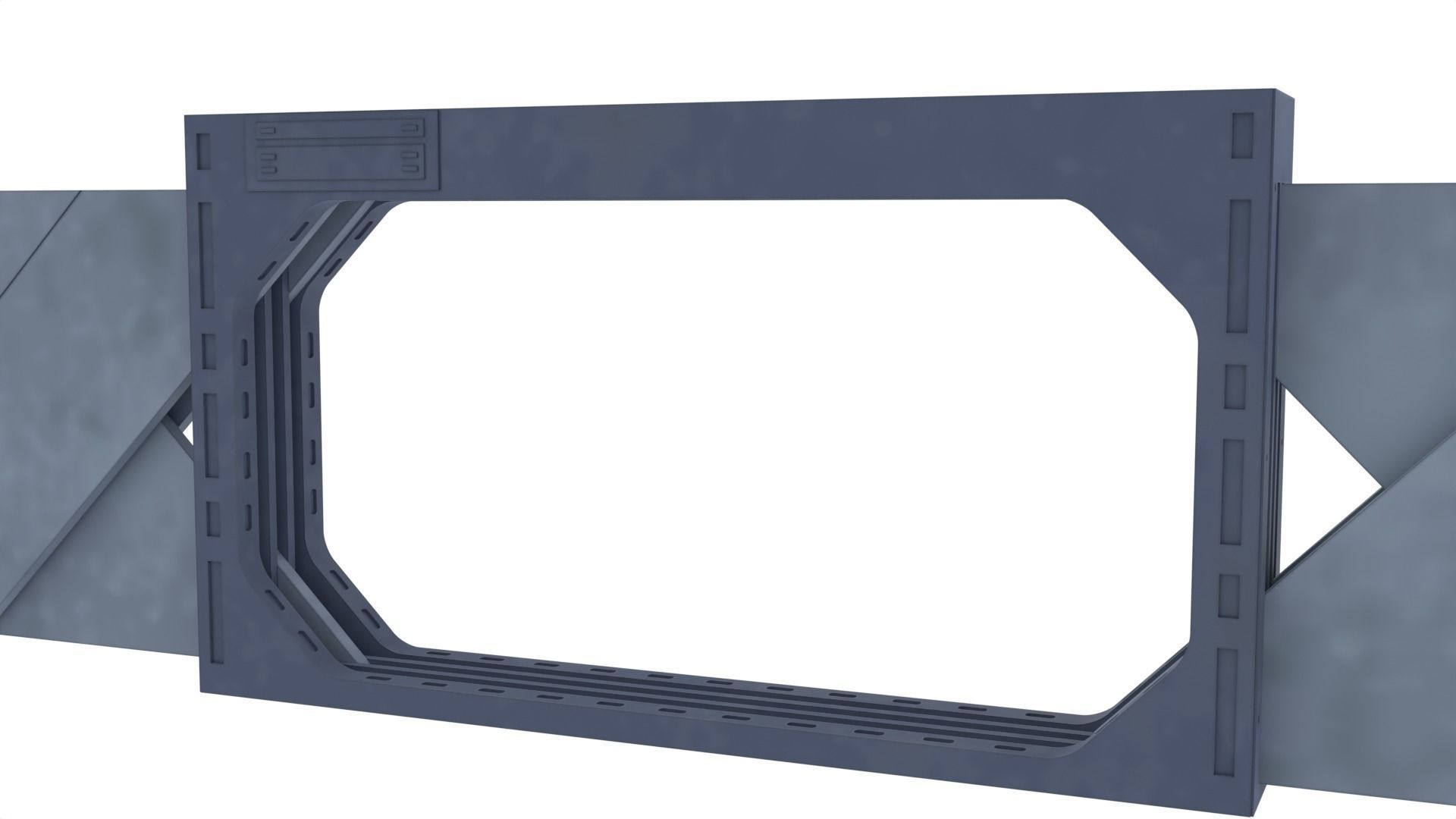 Death Star Blast Door large - 1-6 scale Hottoys 3D print model_8