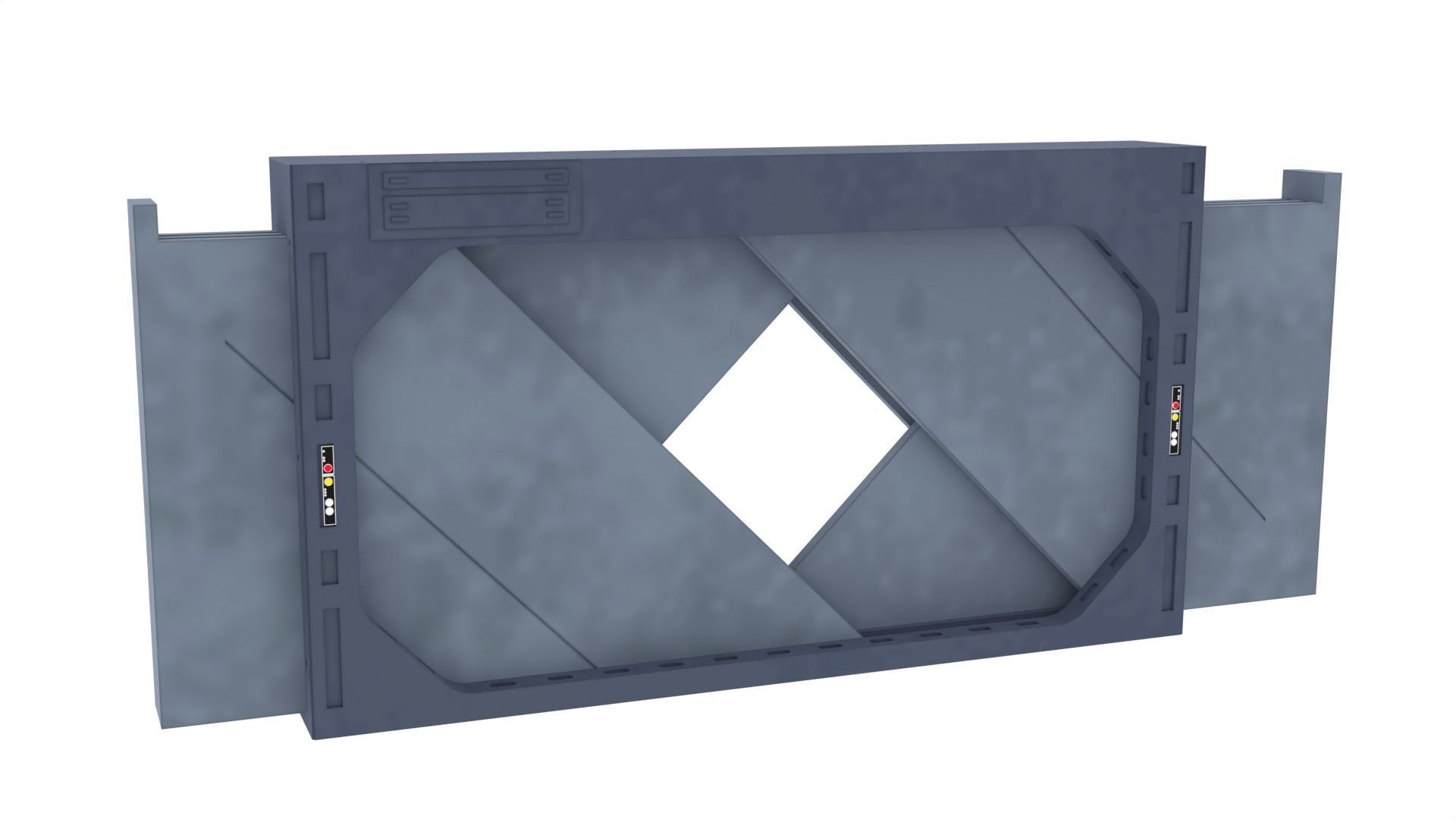 Death Star Blast Door large - 1-12 scale Blackseries 3D print model_14