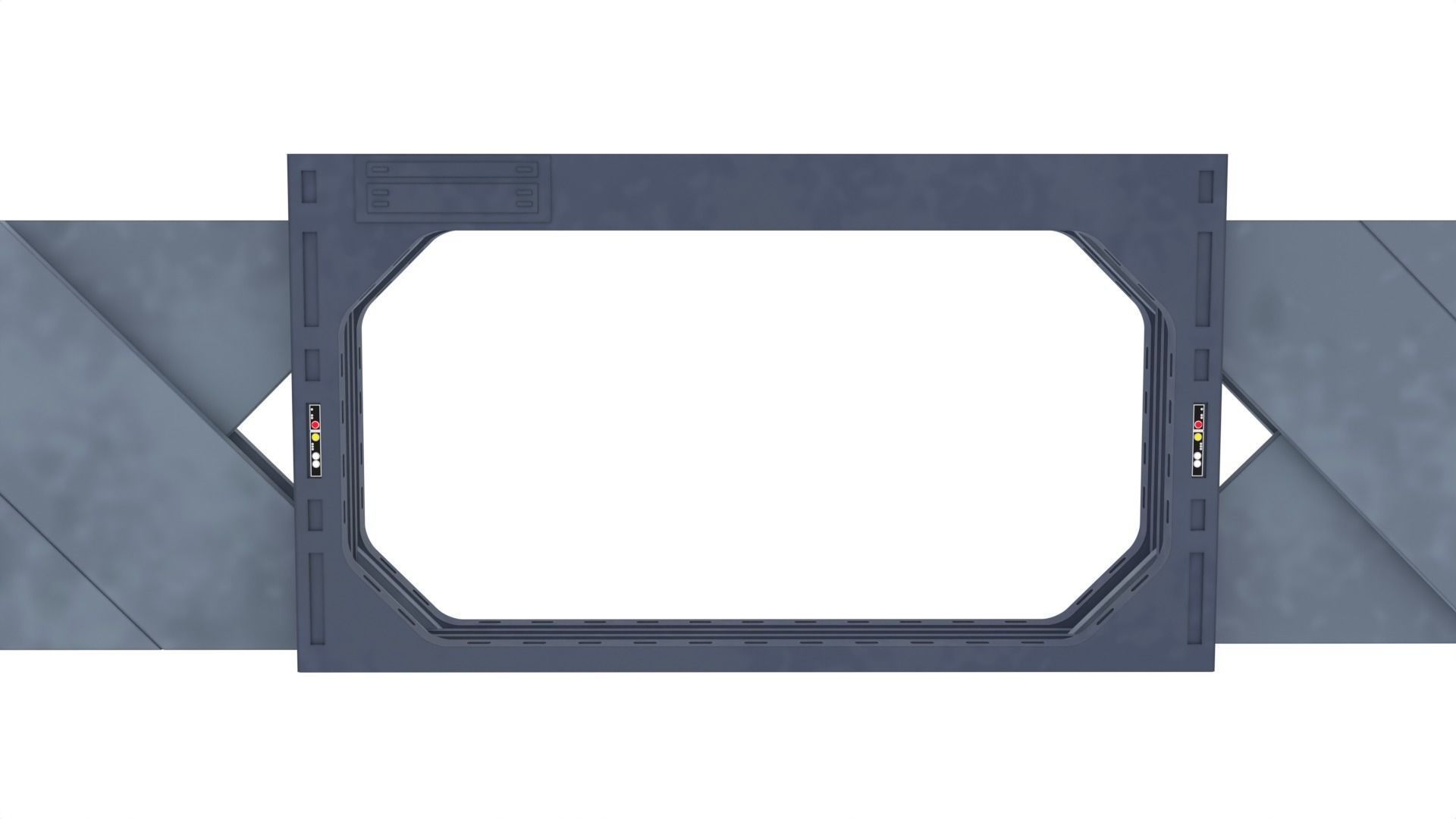 Death Star Blast Door large - 1-12 scale Blackseries 3D print model_11