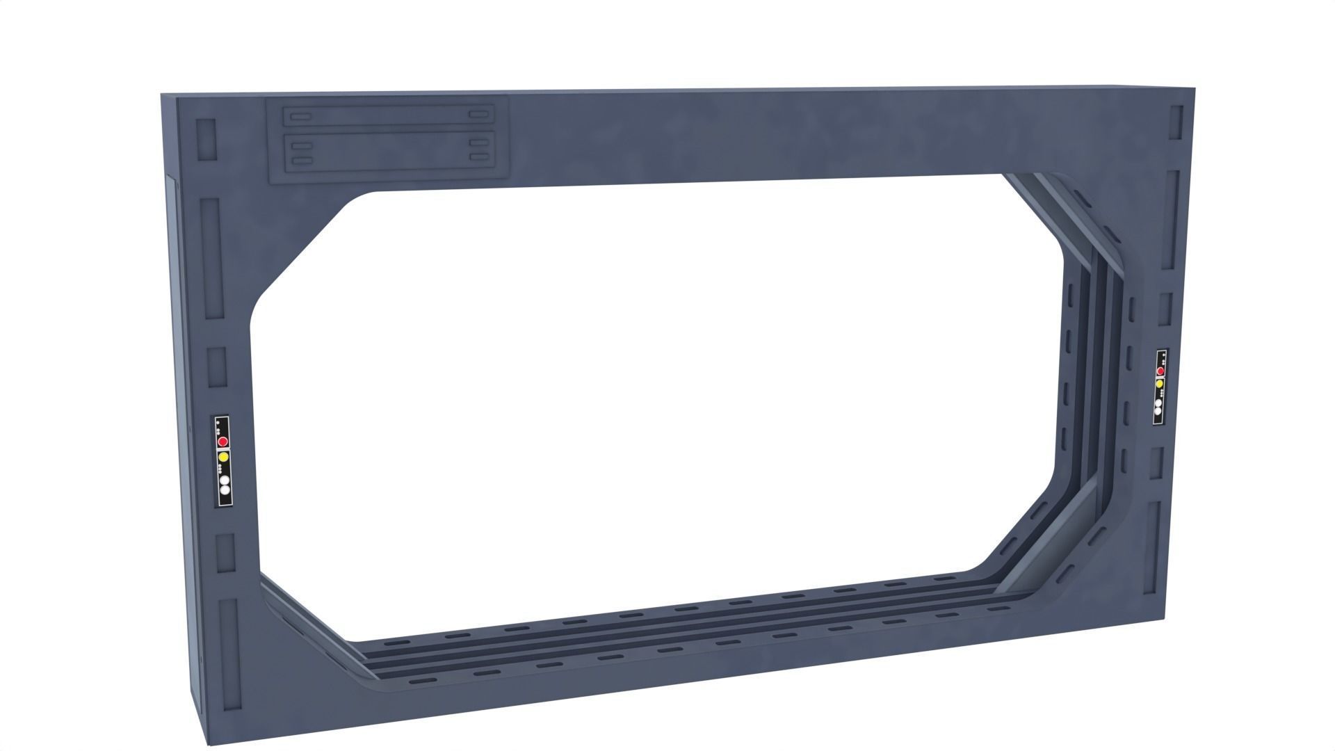 Death Star Blast Door large - 1-12 scale Blackseries 3D print model_19