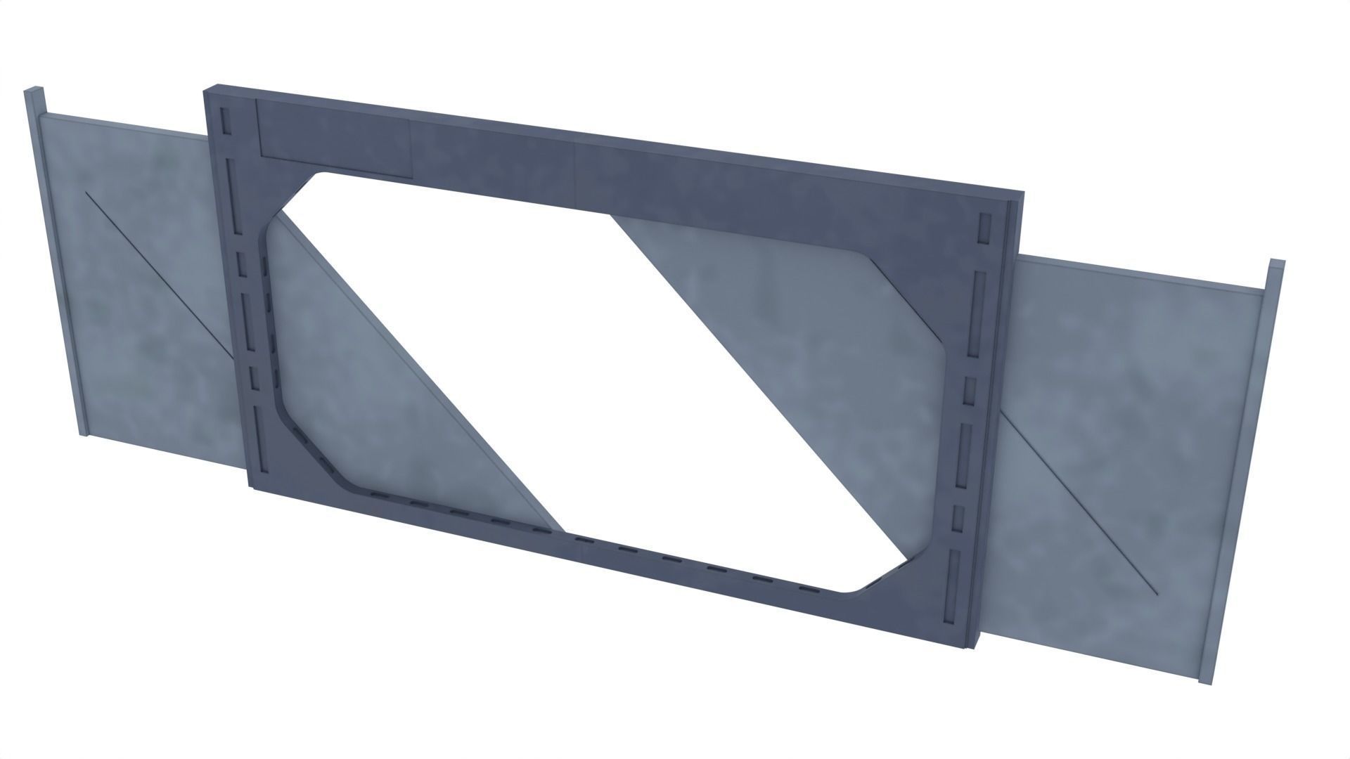 Death Star Blast Door large - 1-12 scale Blackseries 3D print model_13