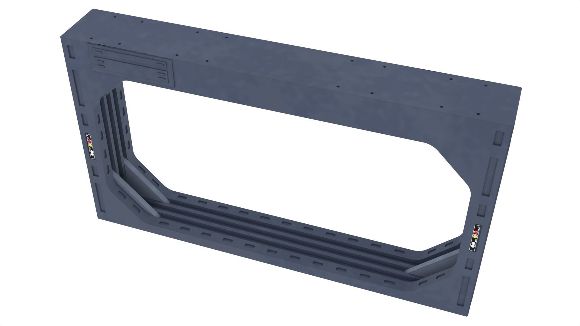 Death Star Blast Door large - 1-12 scale Blackseries 3D print model_18