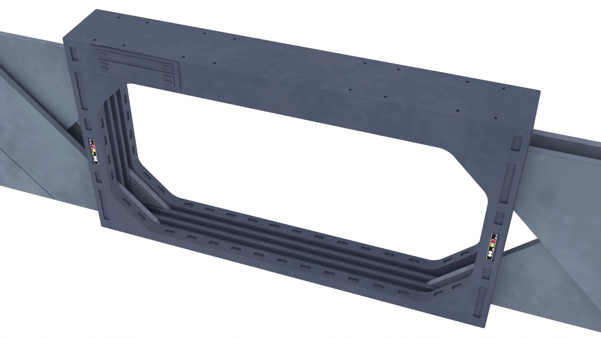 Death Star Blast Door large - 1-12 scale Blackseries 3D print model_9