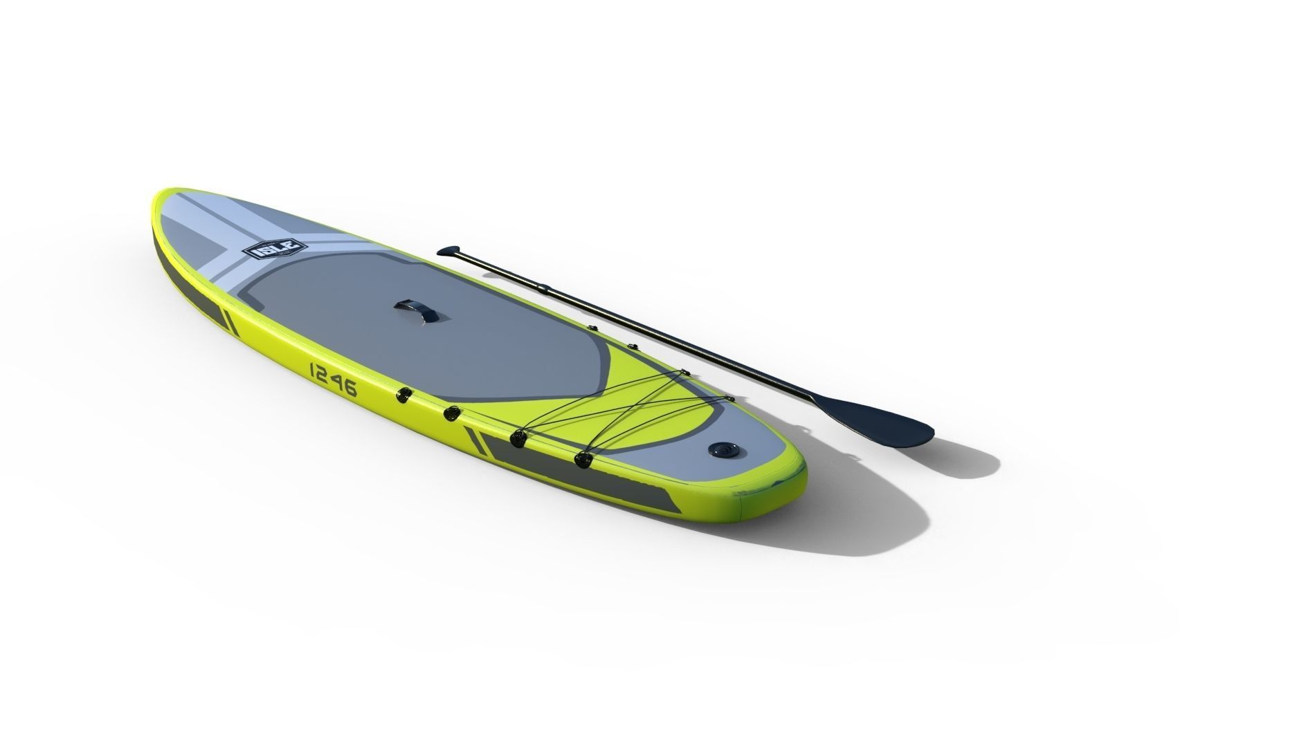 SUP Inflatable Stand Up Paddle Board 3D model 3D model_9