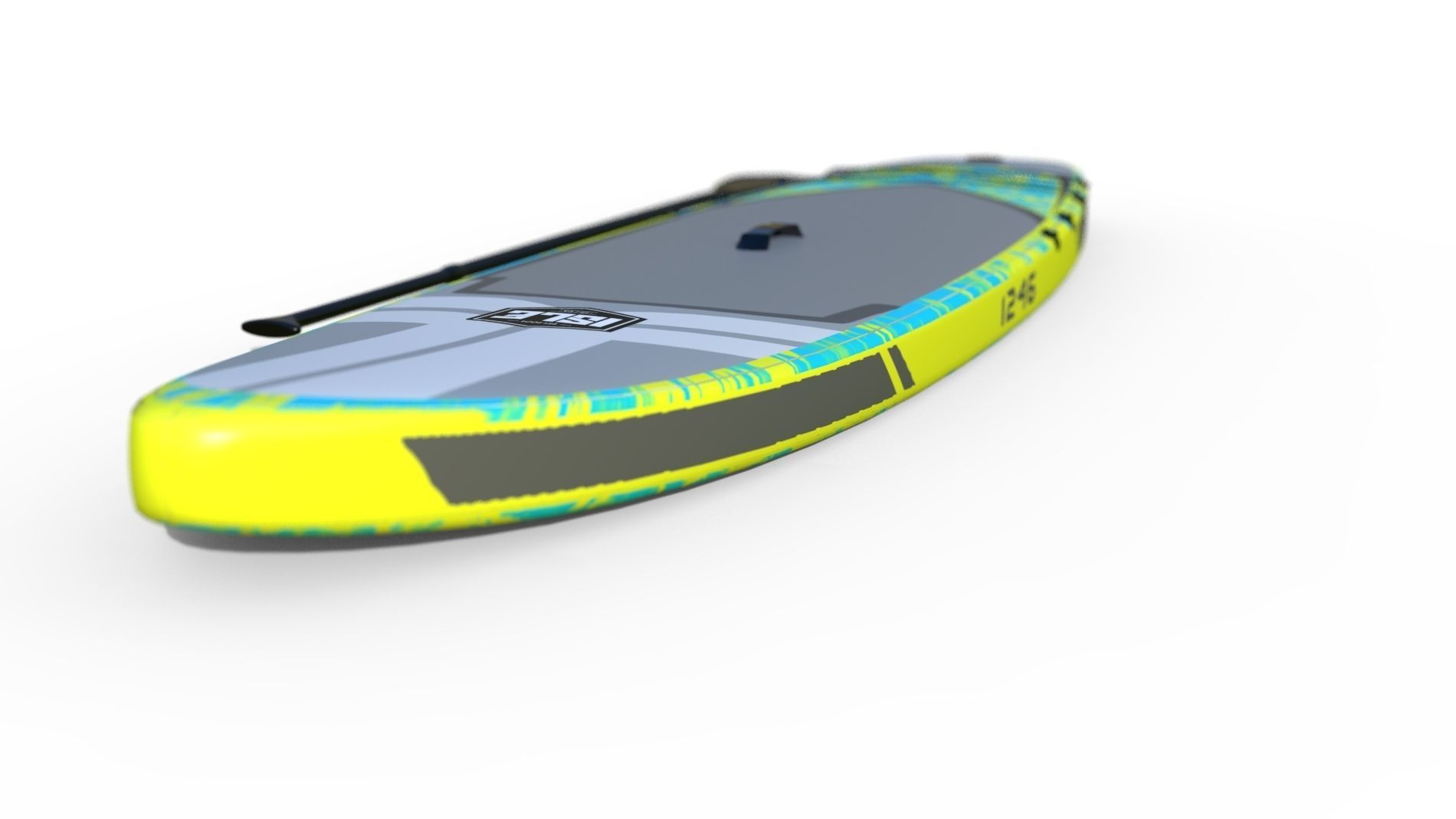 SUP Inflatable Stand Up Paddle Board 3D model 3D model_4