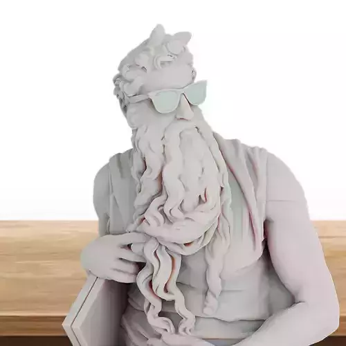 Hipster Moses 3D print model