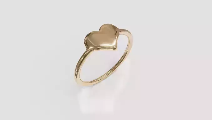 Heart ring 3d print model