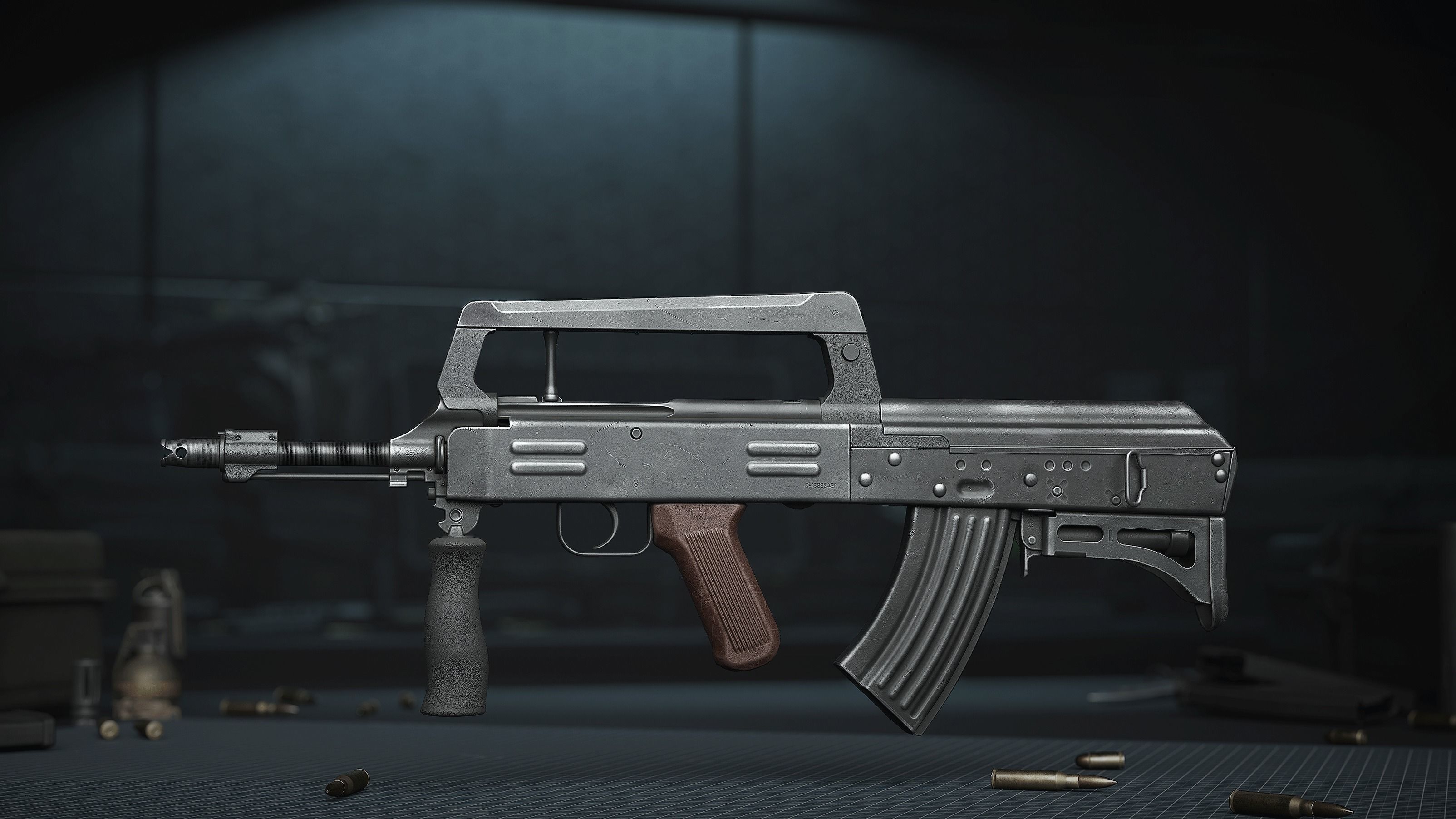 Norinco Type 86s - AK47-type bullpup - assault rifle Low-poly 3D model_3