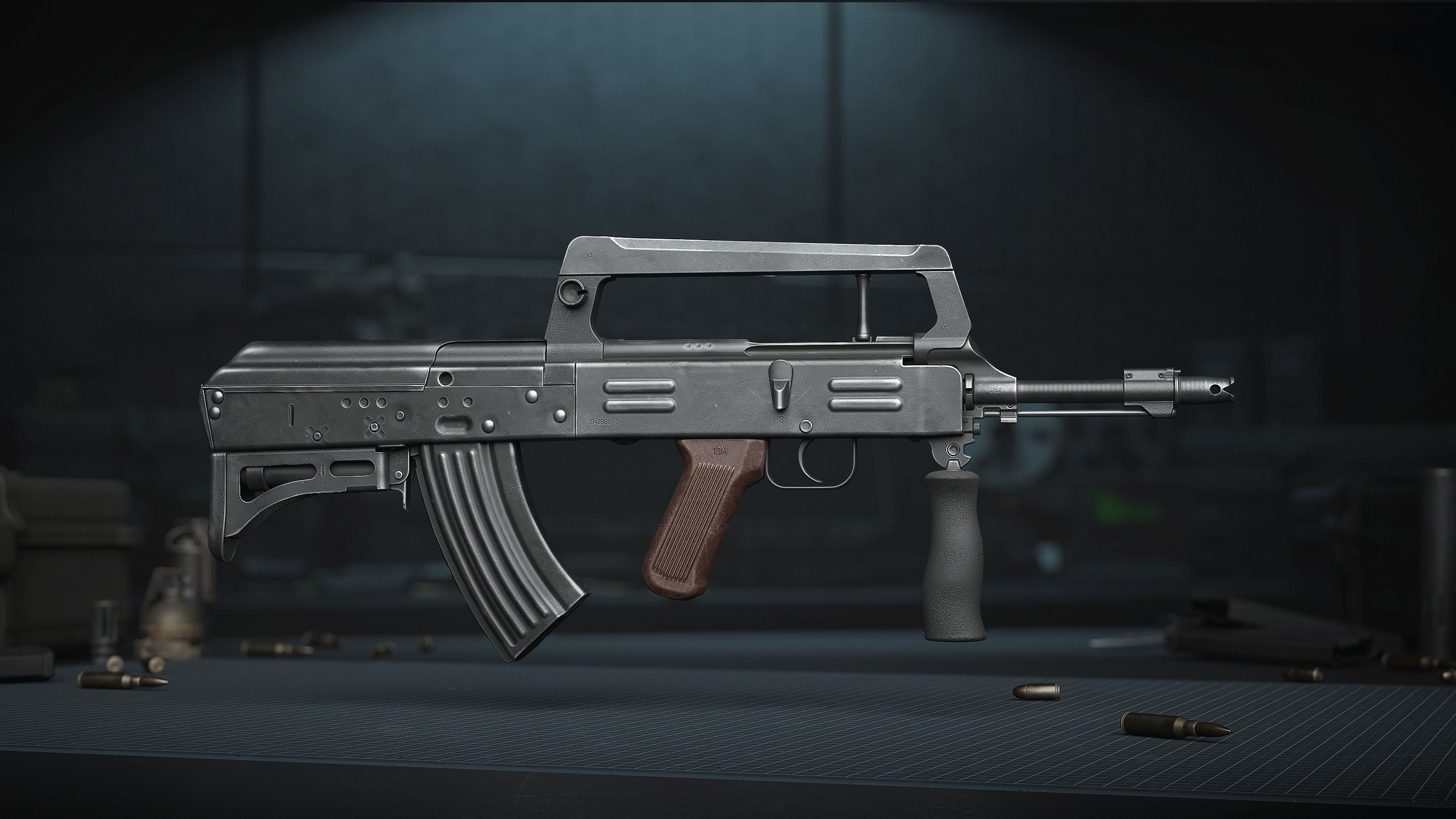 Norinco Type 86s - AK47-type bullpup - assault rifle Low-poly 3D model_2