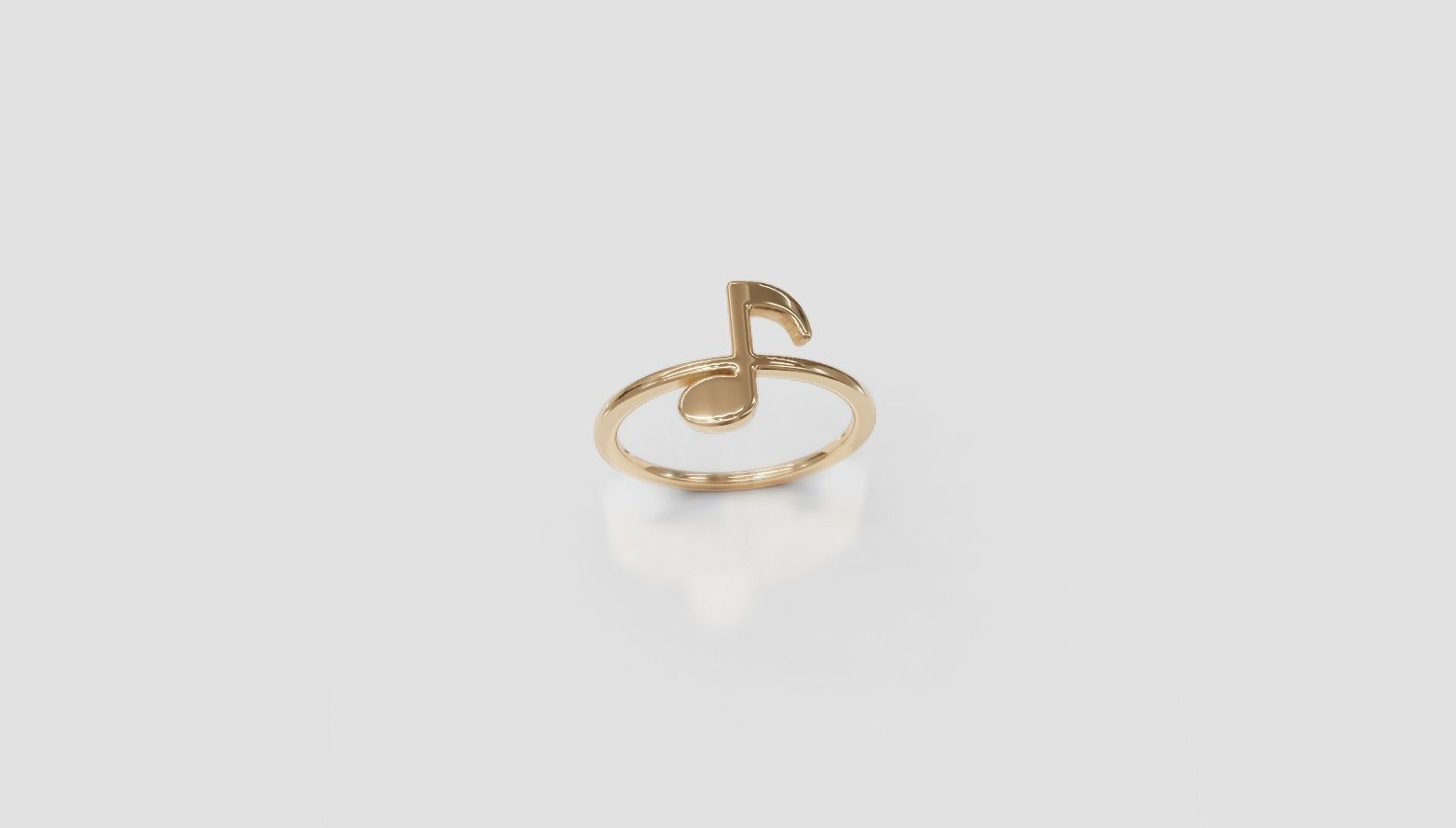 Note symbol ring 3d print model 3D print model_5