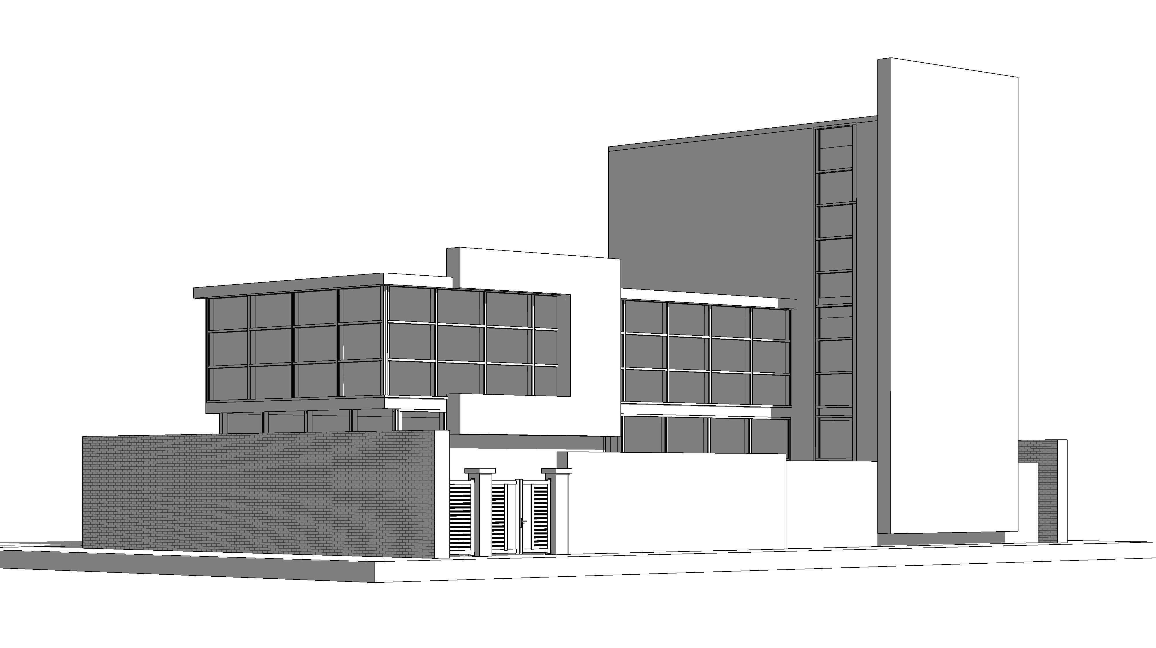 Modern House N38 3D model_14