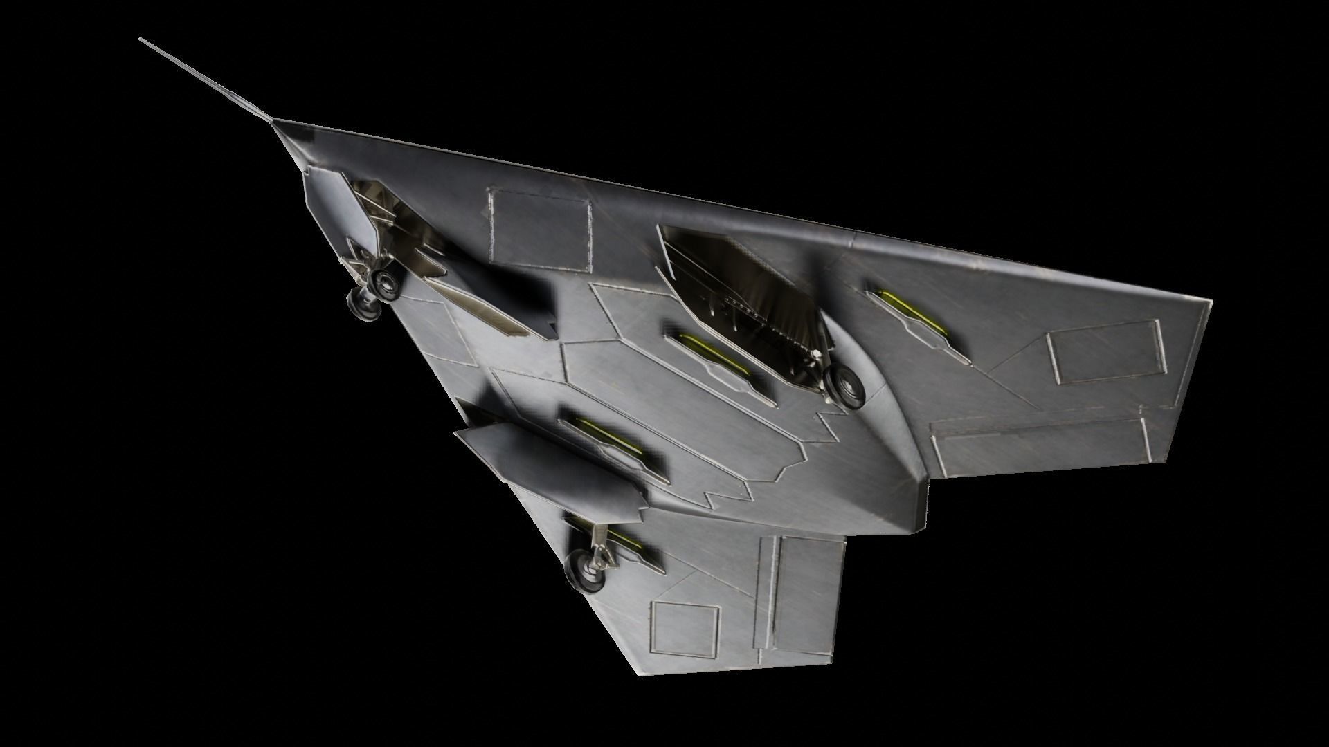  BAE Systems Taranis British Fighter Drone Low-poly 3D model_3
