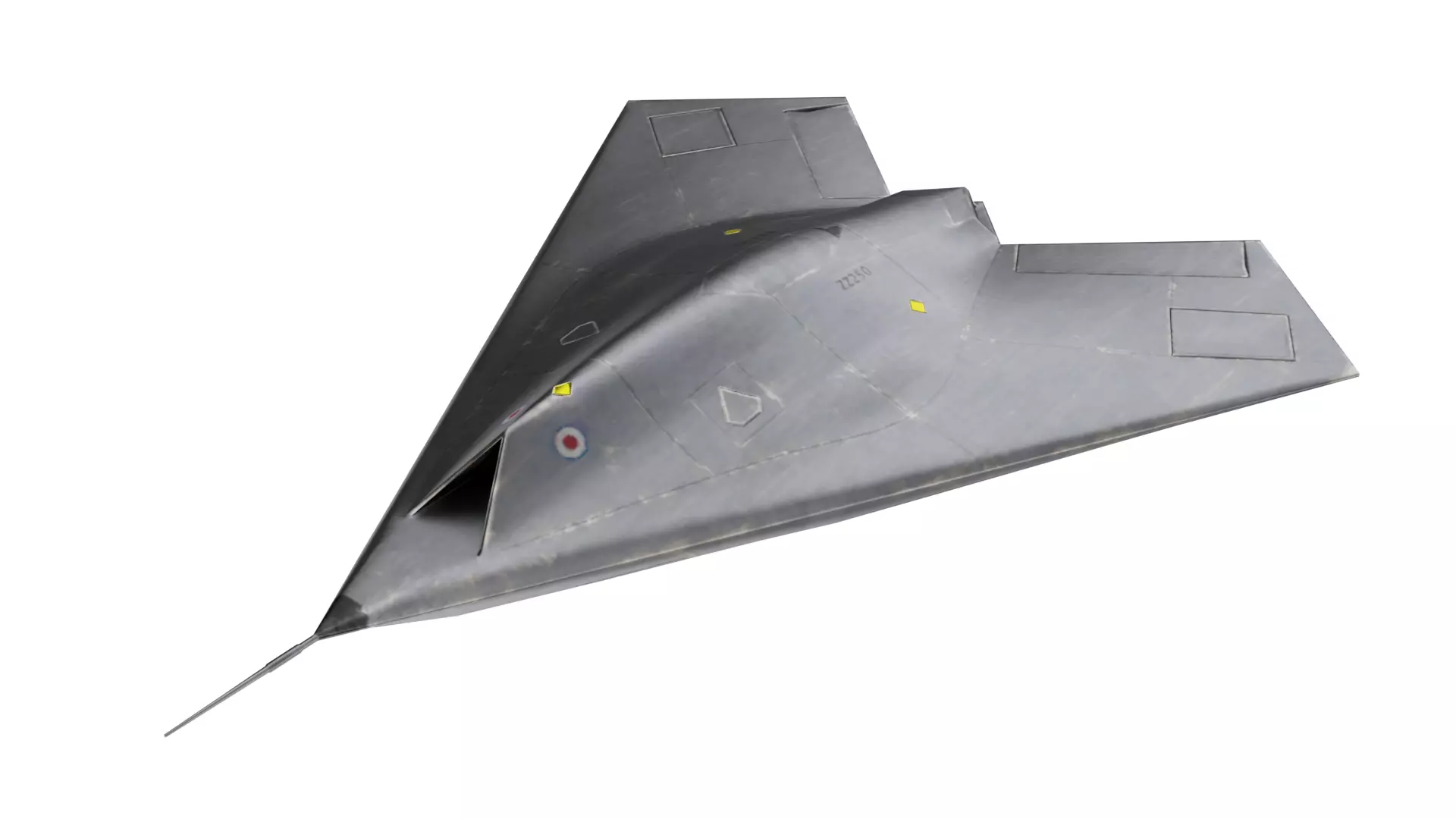  BAE Systems Taranis British Fighter Drone Low-poly 3D model_0