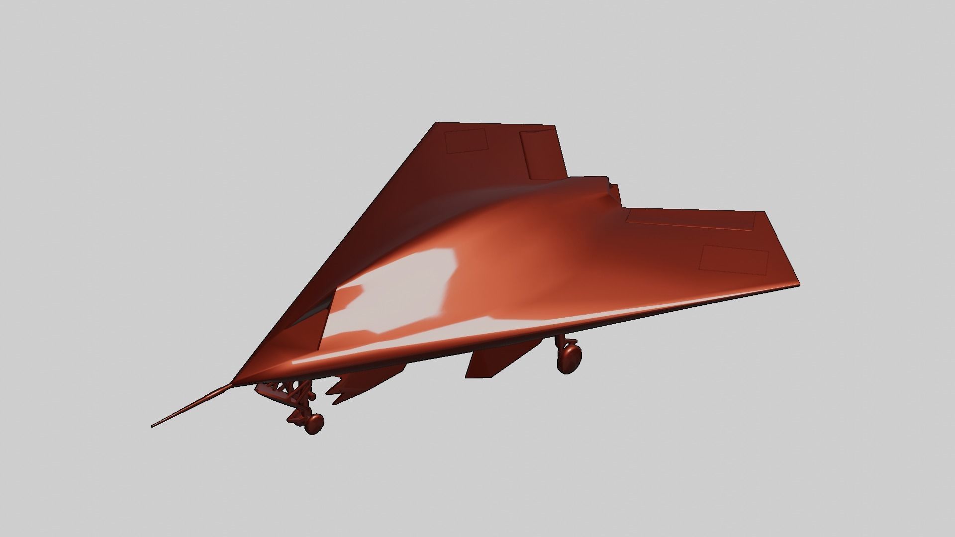  BAE Systems Taranis British Fighter Drone Low-poly 3D model_10