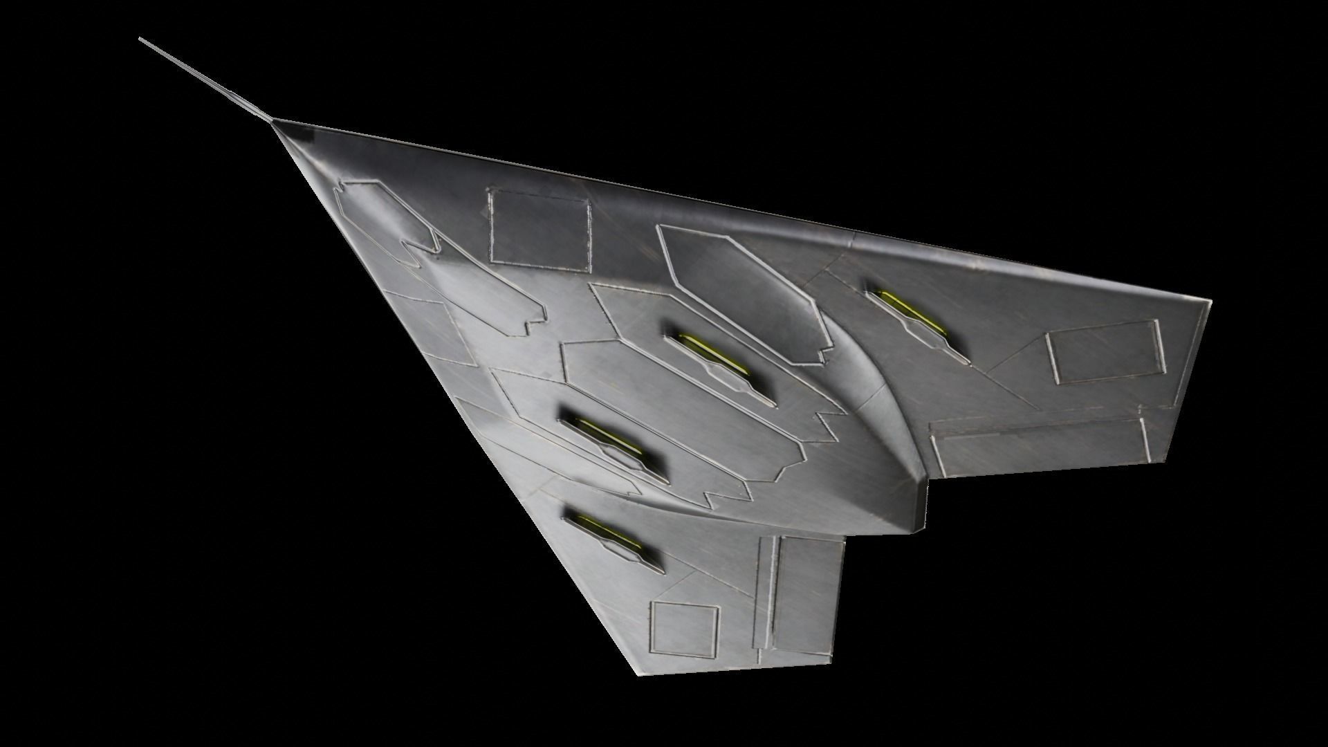  BAE Systems Taranis British Fighter Drone Low-poly 3D model_2