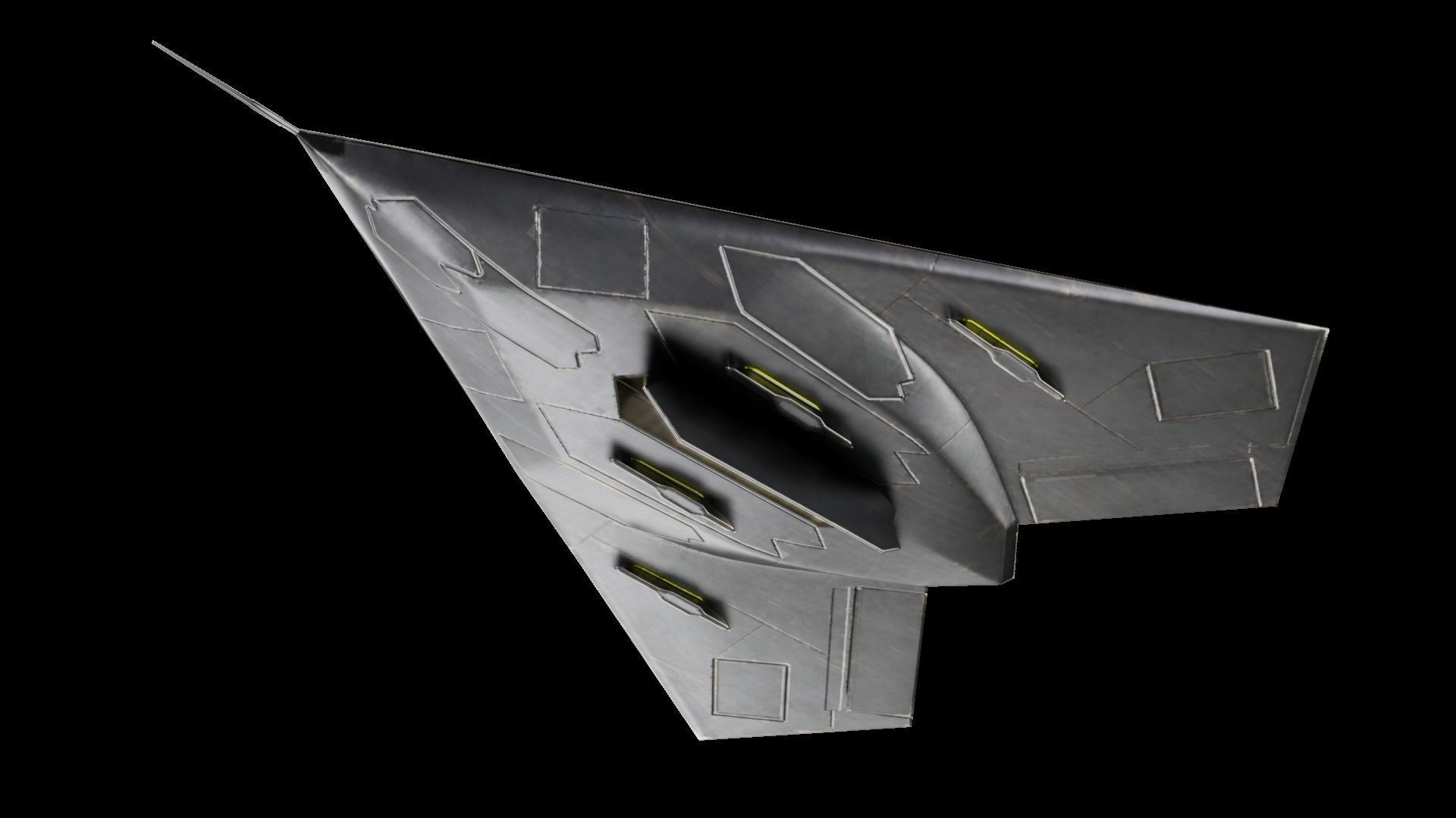  BAE Systems Taranis British Fighter Drone Low-poly 3D model_4