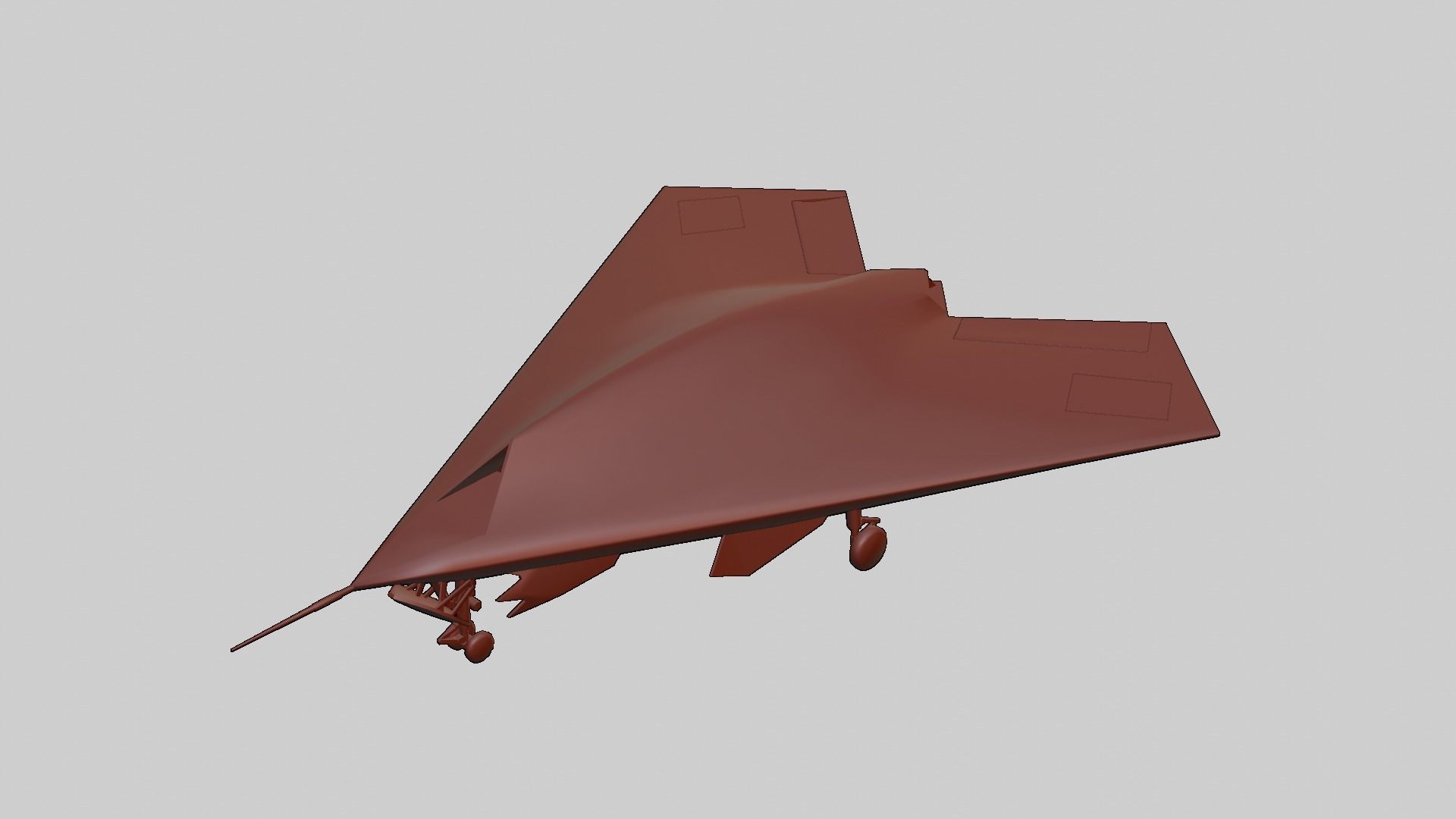  BAE Systems Taranis British Fighter Drone Low-poly 3D model_9
