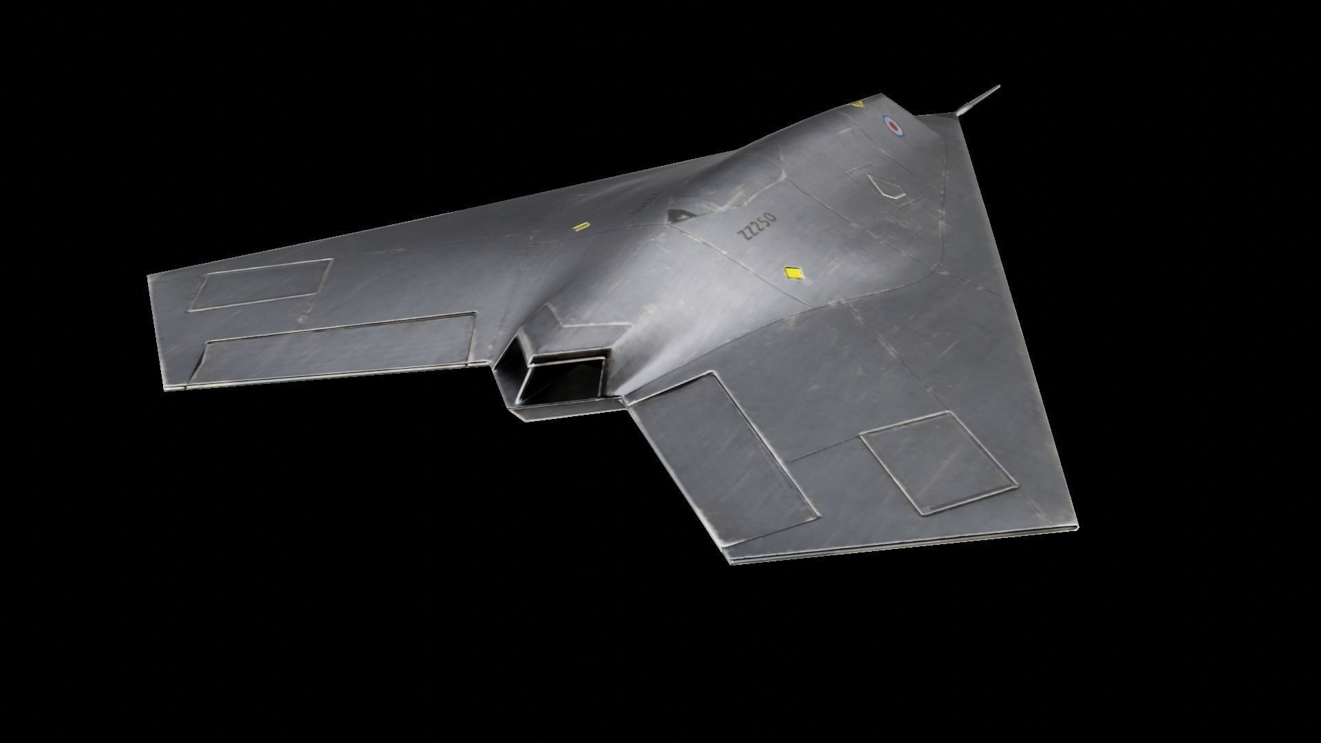  BAE Systems Taranis British Fighter Drone Low-poly 3D model_1