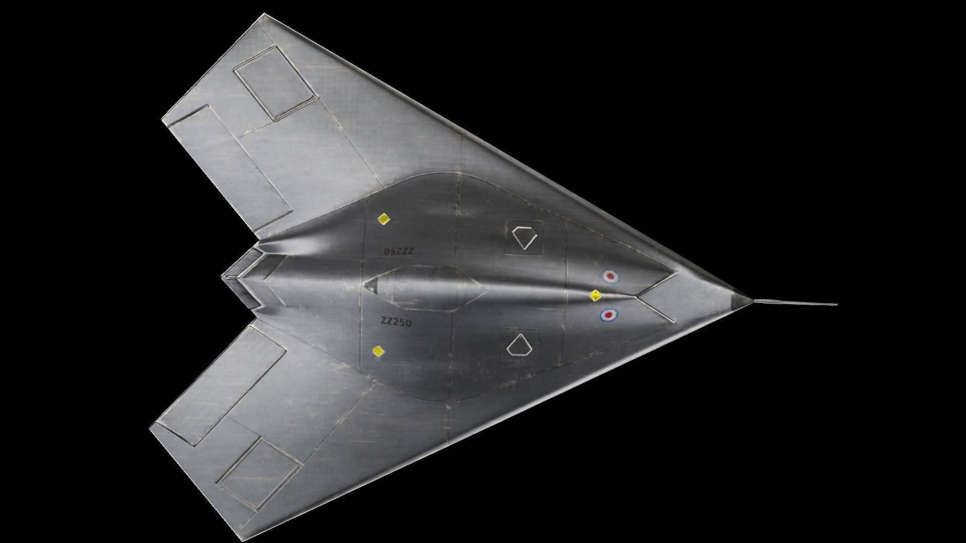  BAE Systems Taranis British Fighter Drone Low-poly 3D model_6