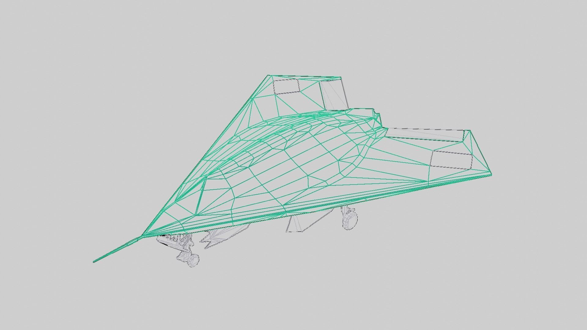  BAE Systems Taranis British Fighter Drone Low-poly 3D model_11