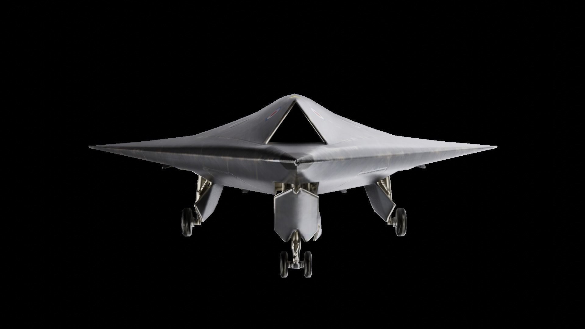  BAE Systems Taranis British Fighter Drone Low-poly 3D model_8