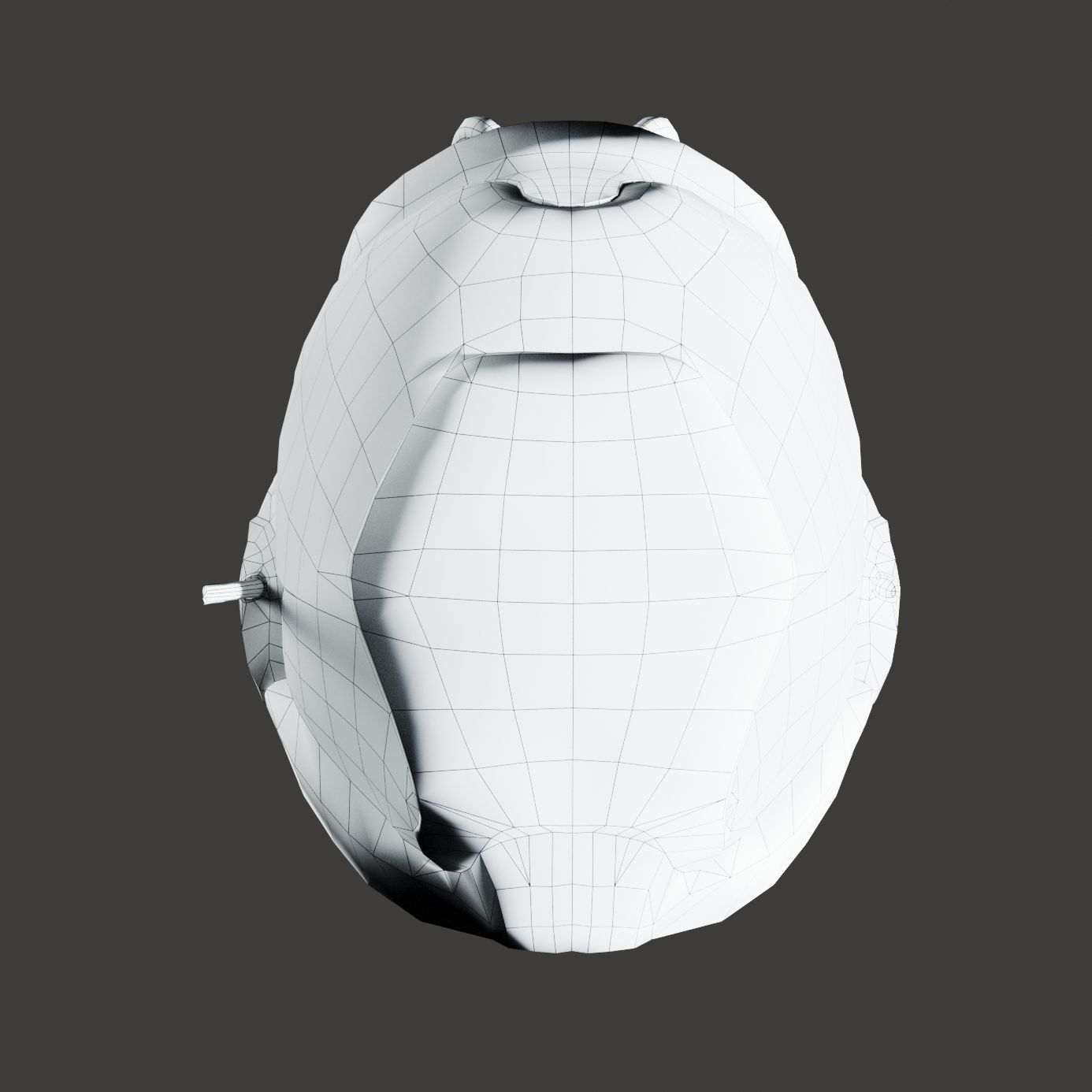 SciFi Helmet ver3 Low-poly 3D model_11