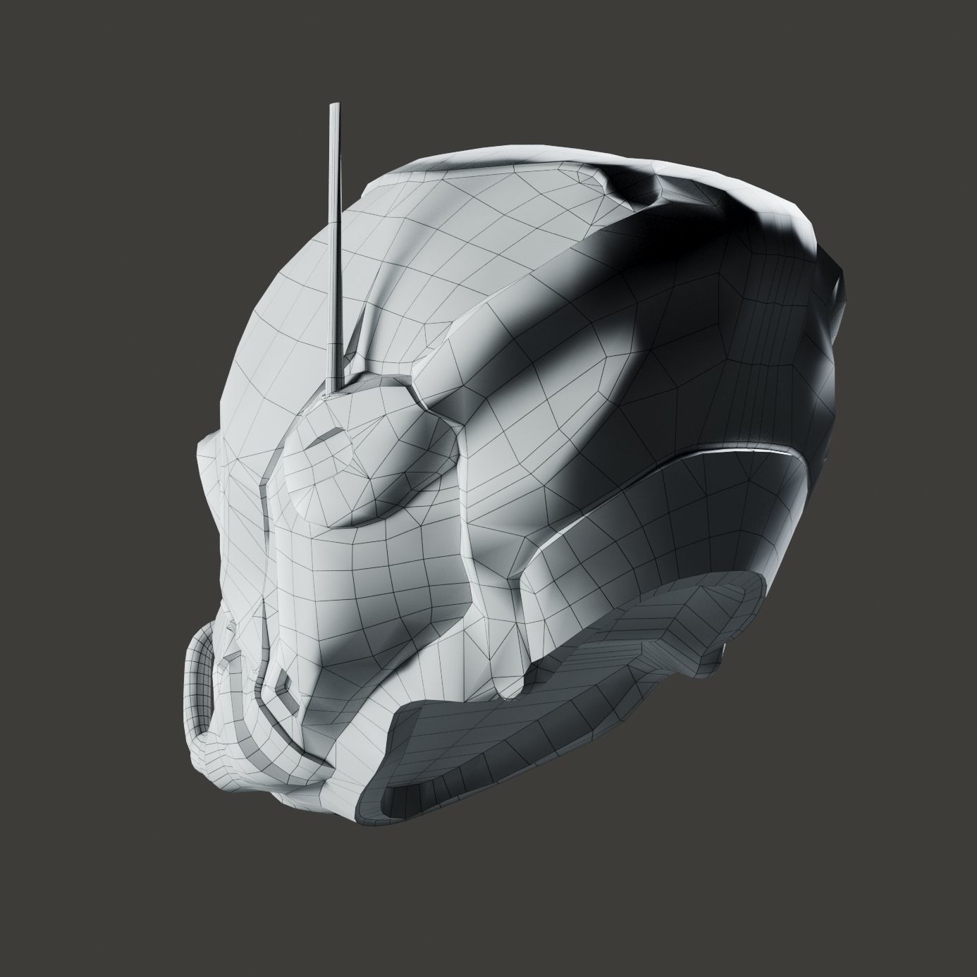 SciFi Helmet ver3 Low-poly 3D model_7