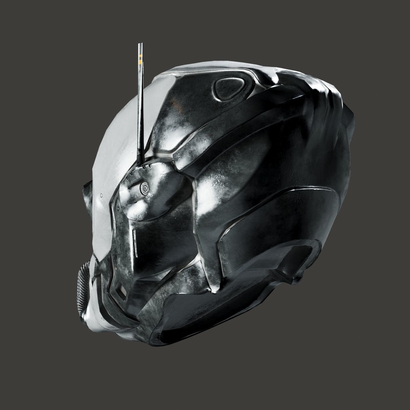 SciFi Helmet ver3 Low-poly 3D model_6