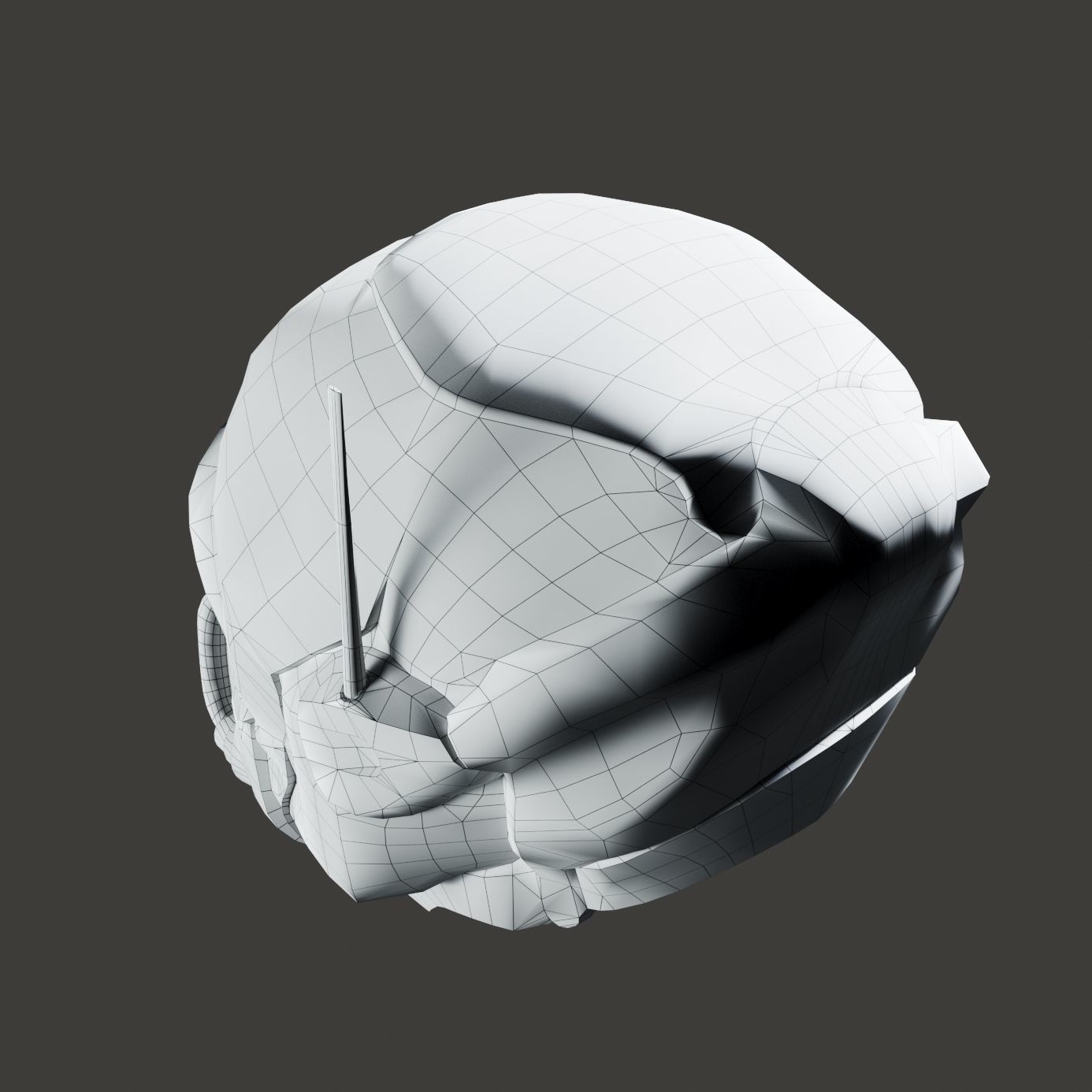 SciFi Helmet ver3 Low-poly 3D model_13