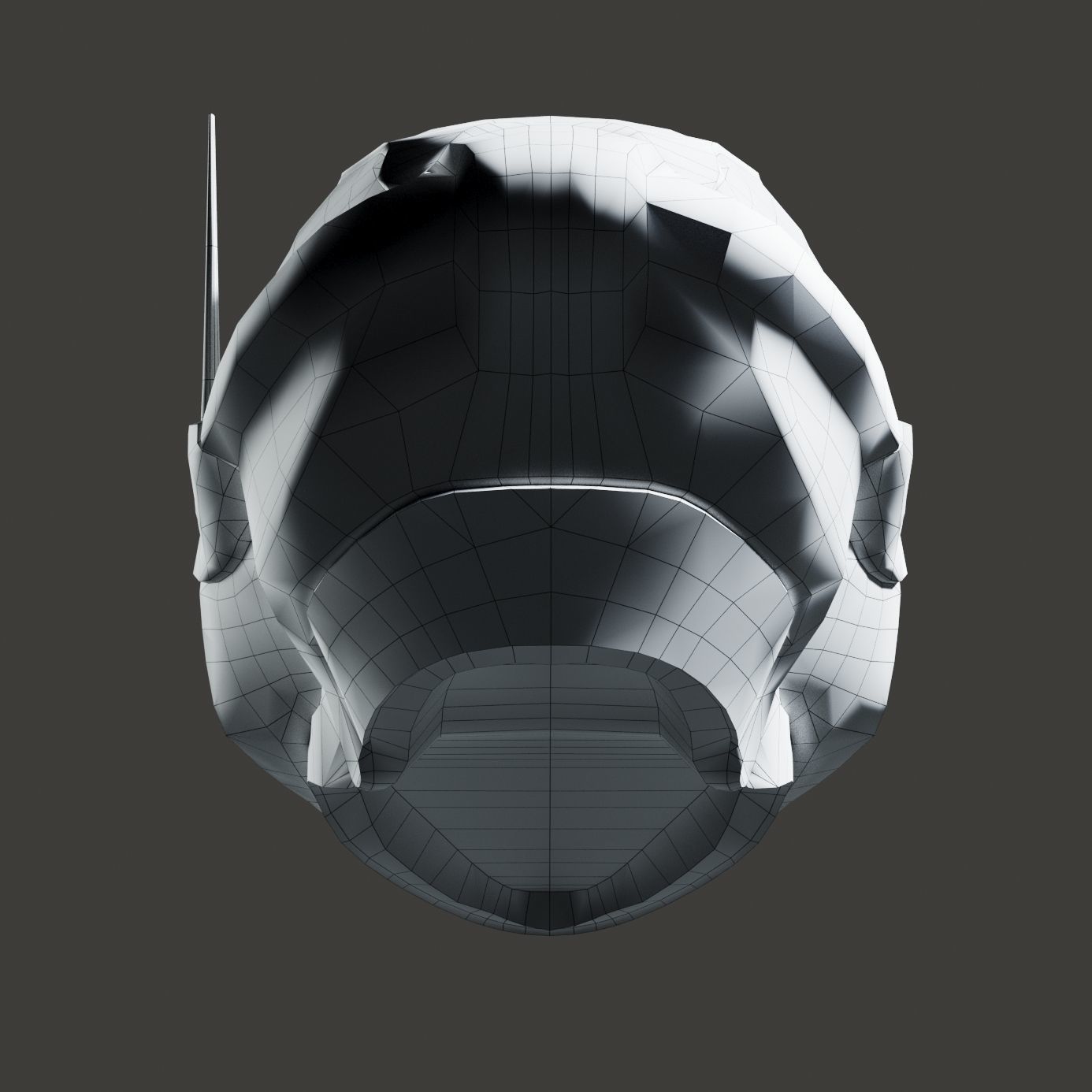 SciFi Helmet ver3 Low-poly 3D model_9