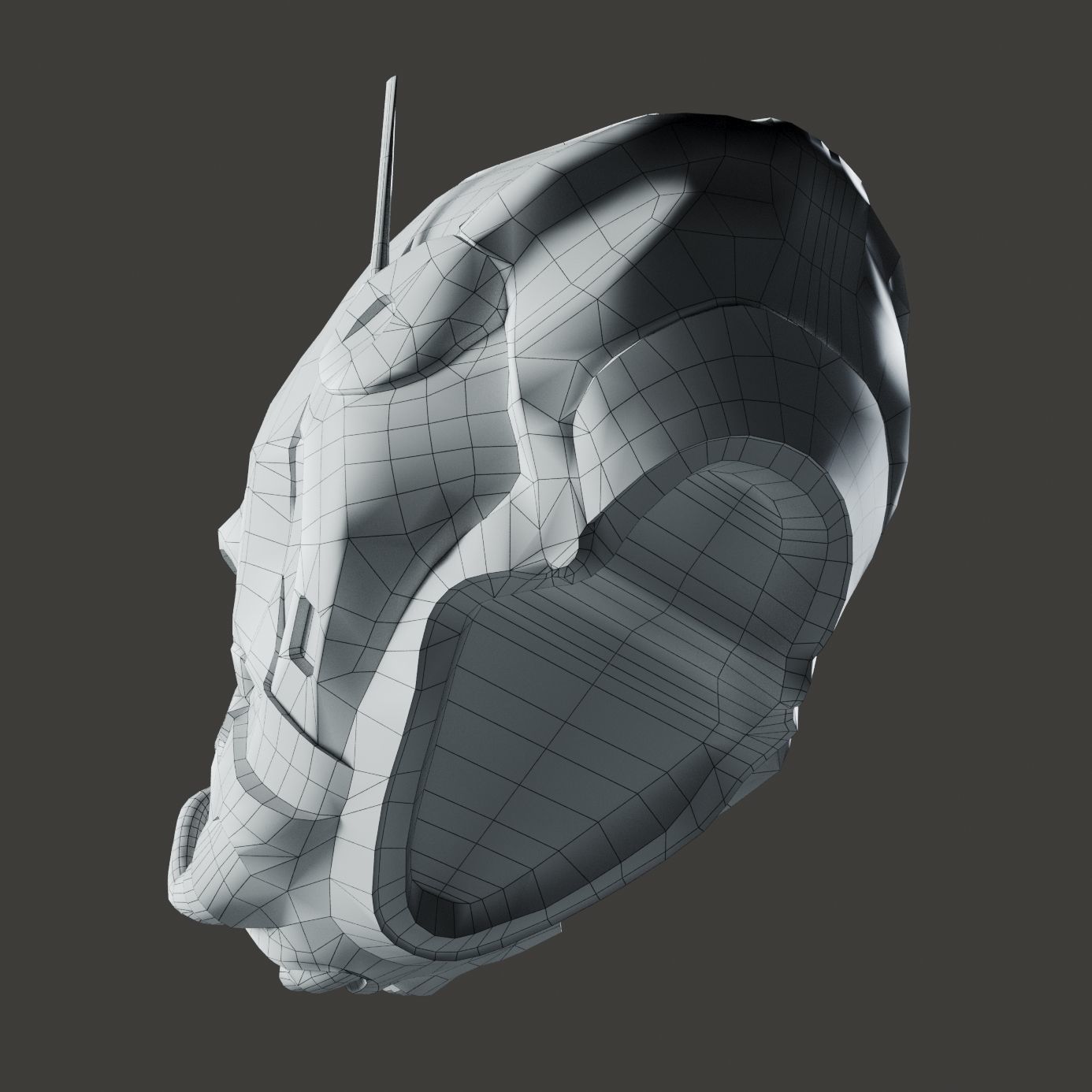 SciFi Helmet ver3 Low-poly 3D model_15