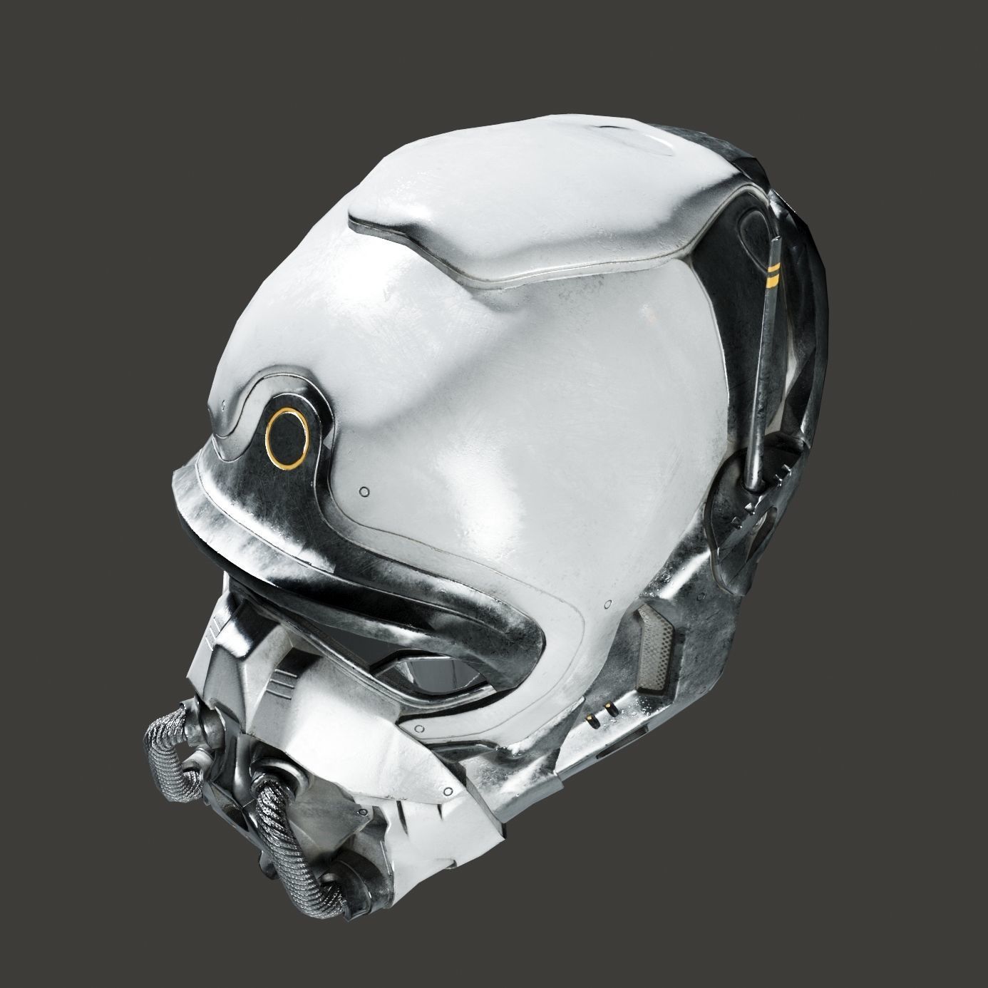 SciFi Helmet ver3 Low-poly 3D model_16