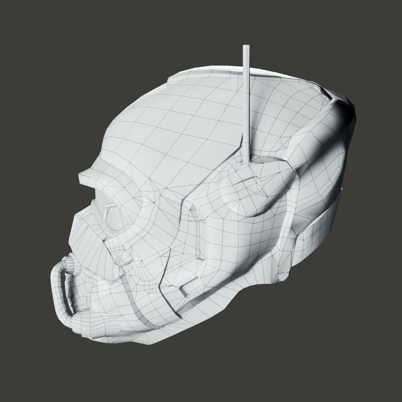 SciFi Helmet ver3 Low-poly 3D model_5
