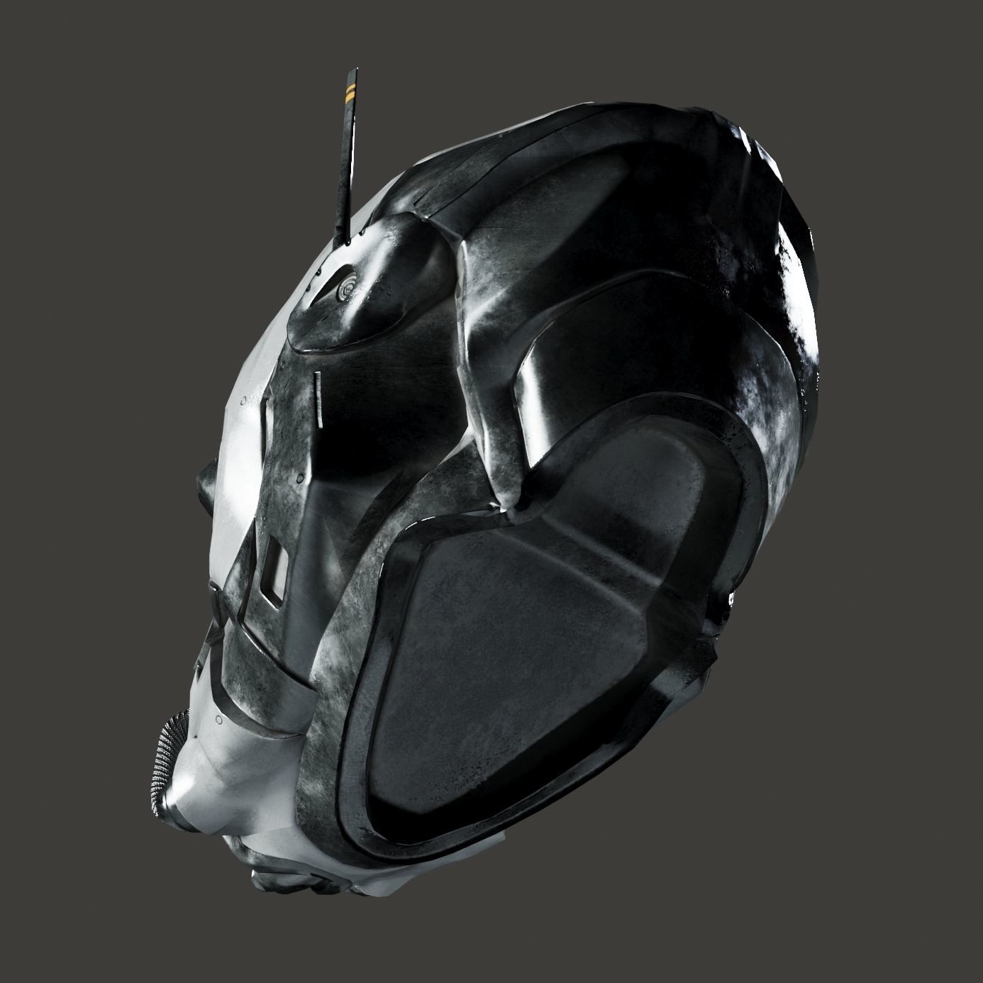SciFi Helmet ver3 Low-poly 3D model_14