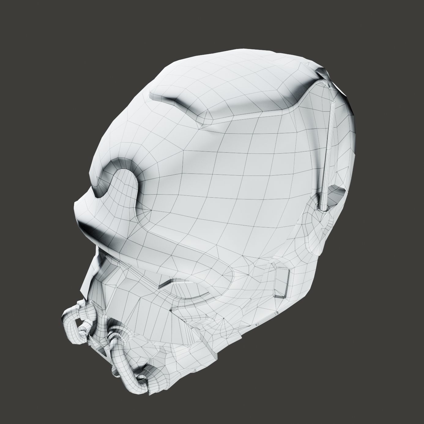 SciFi Helmet ver3 Low-poly 3D model_17