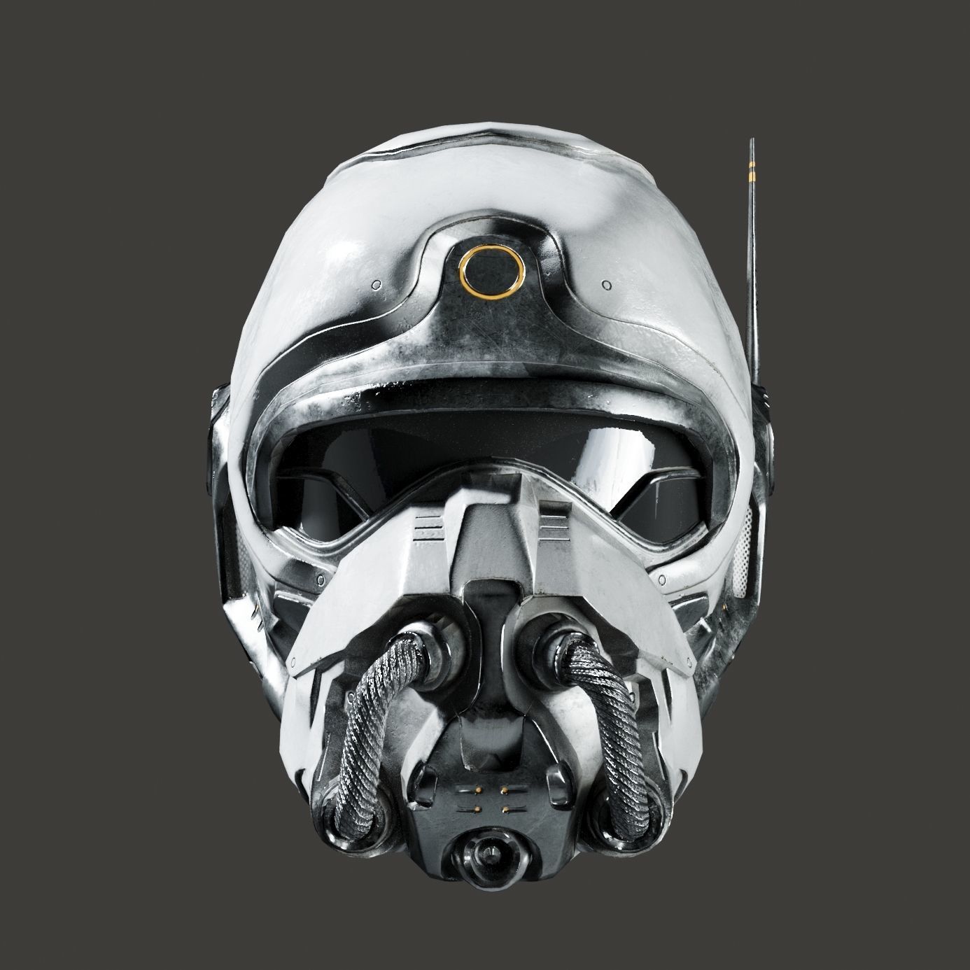 SciFi Helmet ver3 Low-poly 3D model_2